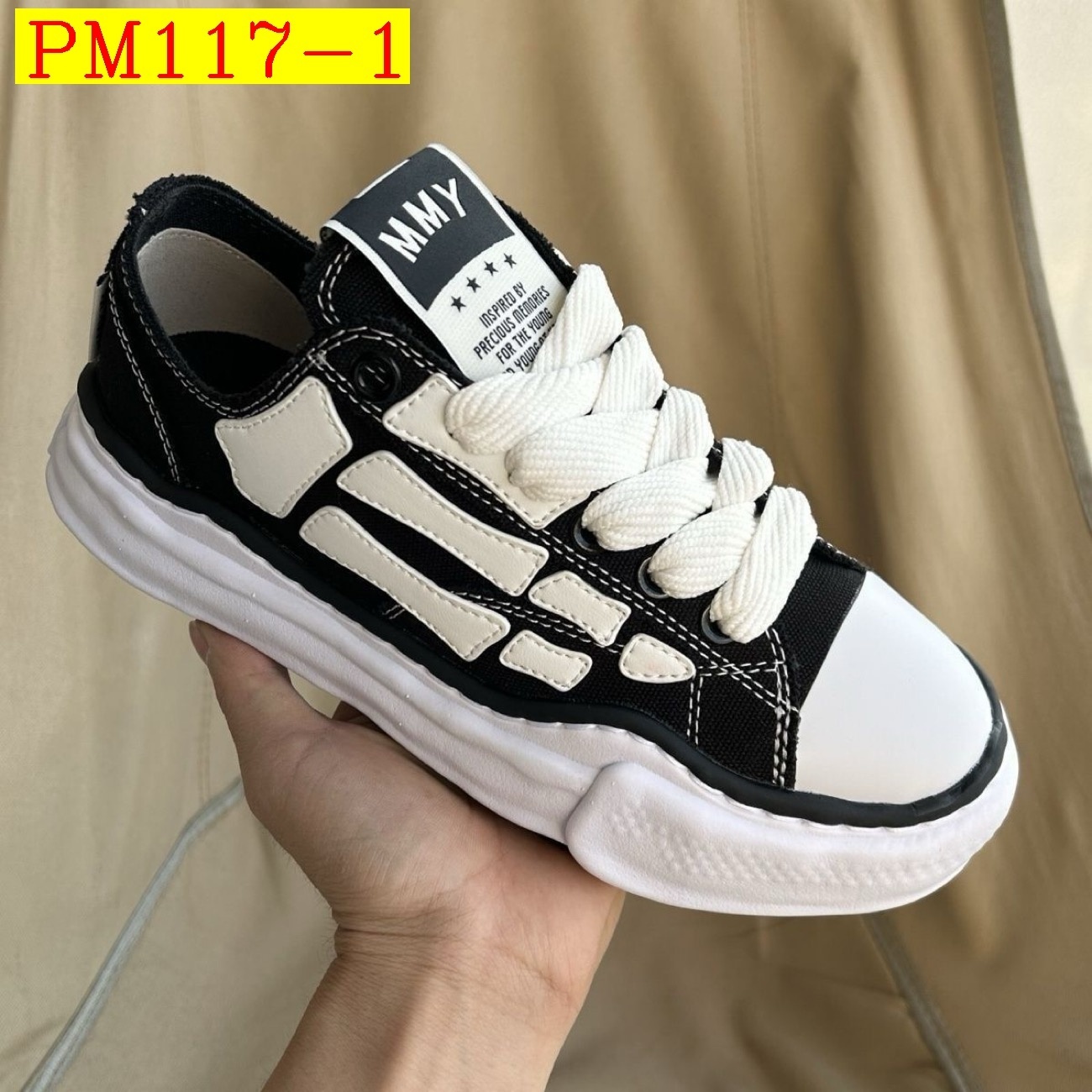 61$ AMIRI Skeleton Low-Skel top Sneakers Size 36-45 631050 PM117 gallery
