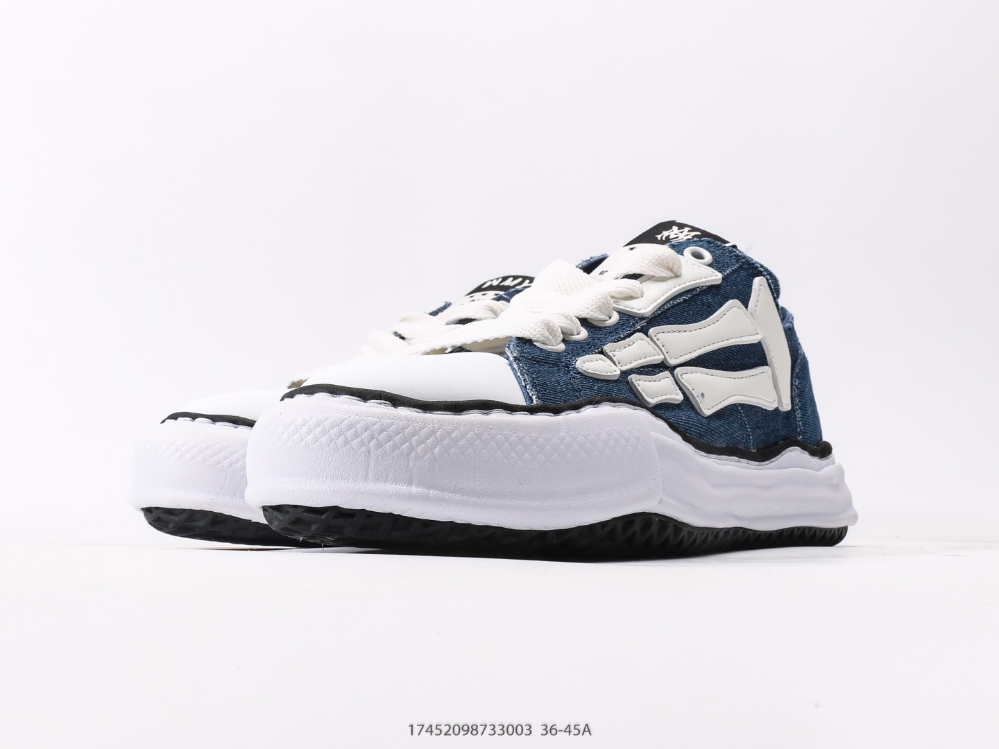 61$ AMIRI Skeleton Low-Skel top Sneakers Size 36-45 631050 PM117 gallery