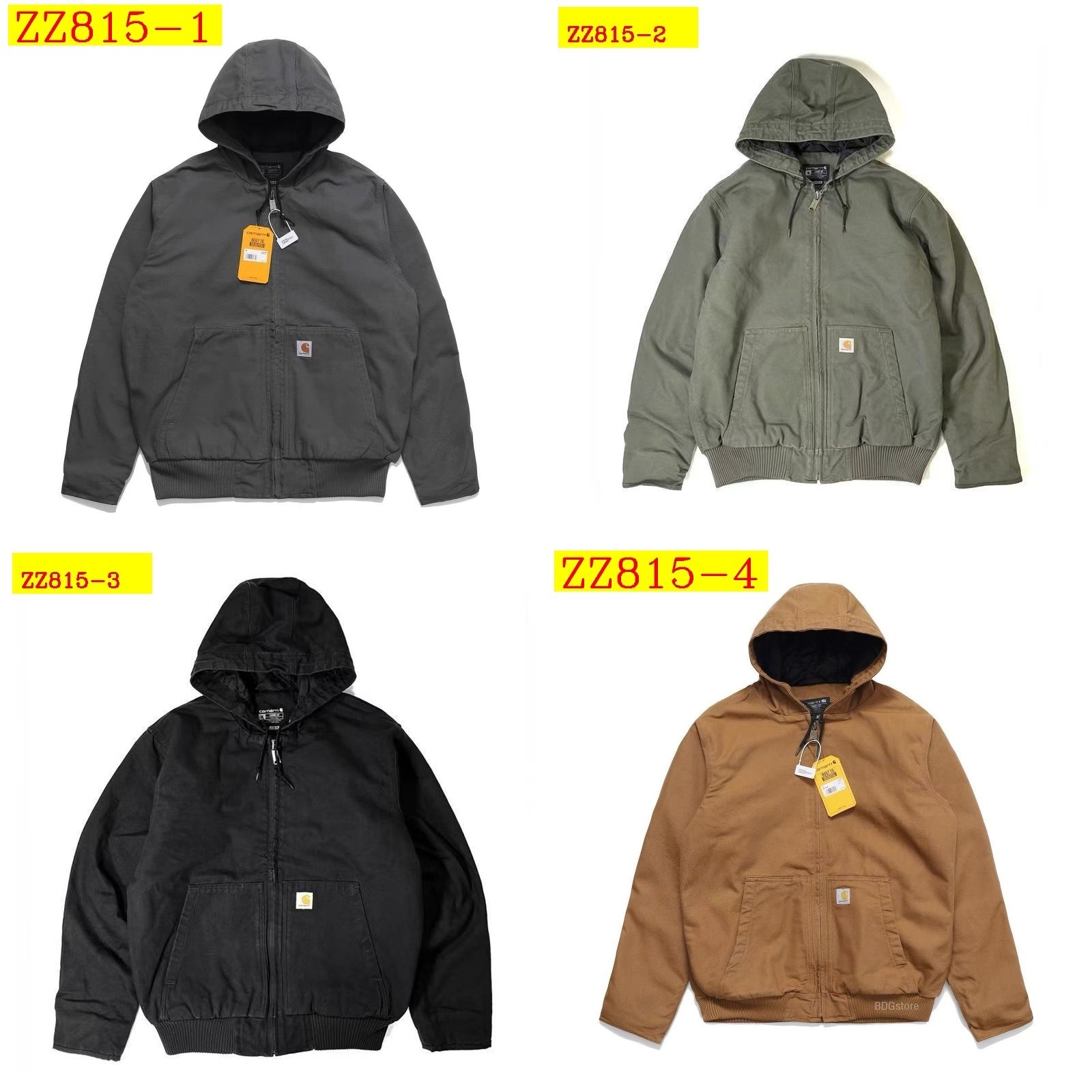 61$ Carhartt Jacket Size S-XL 531070 ZZ815 gallery