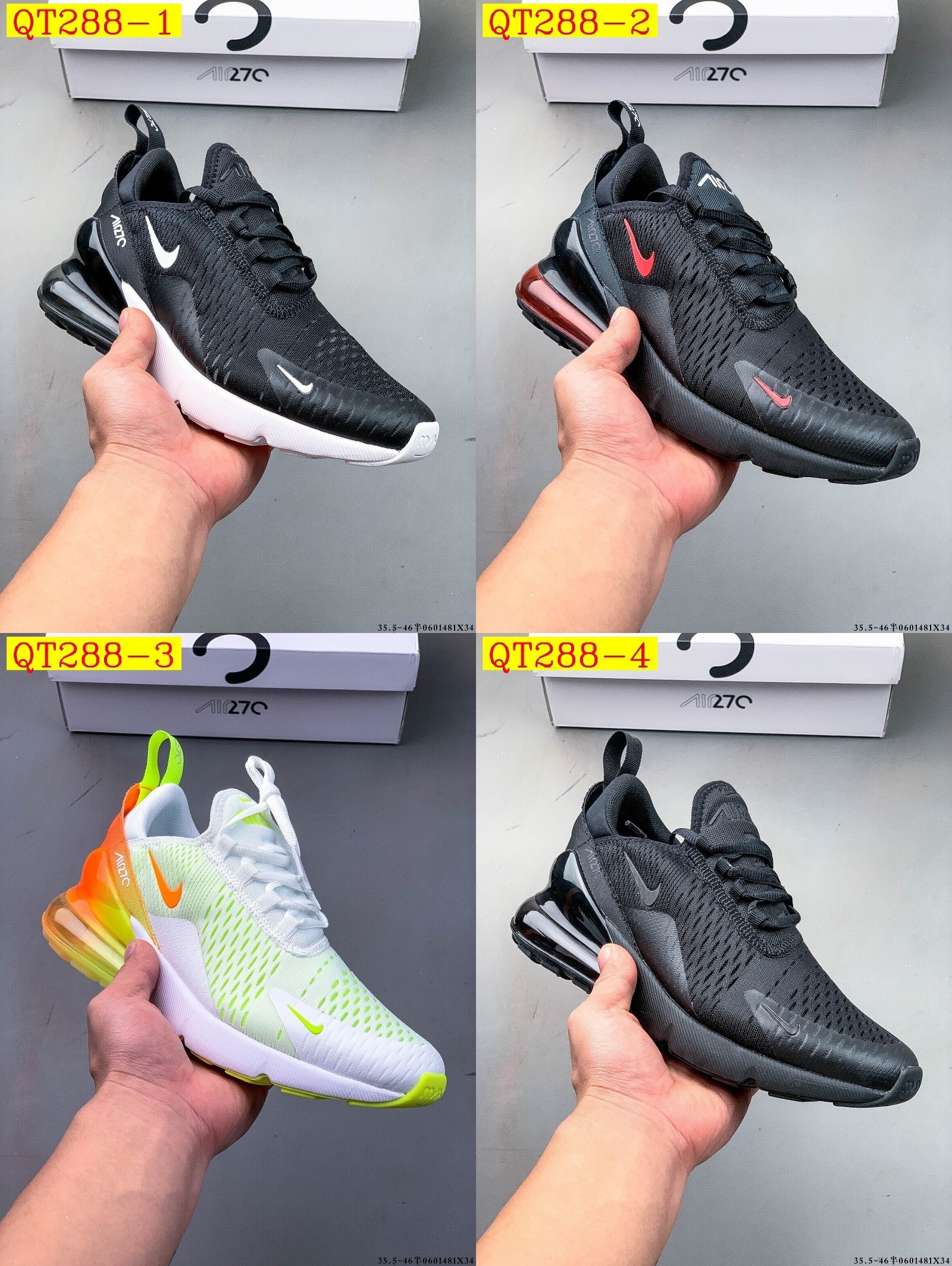 61$ Nike Air Max 270 size 36-45 half 233450 QT288 gallery