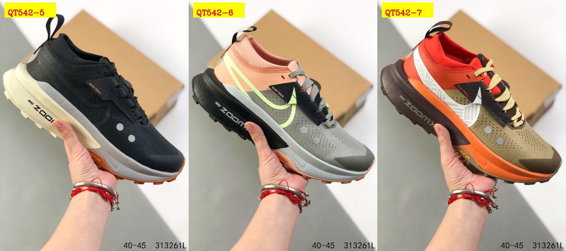 61$ Top Quality Nike Air Zoomx zegama Trail 2 size 40-45 931240 QT542 gallery