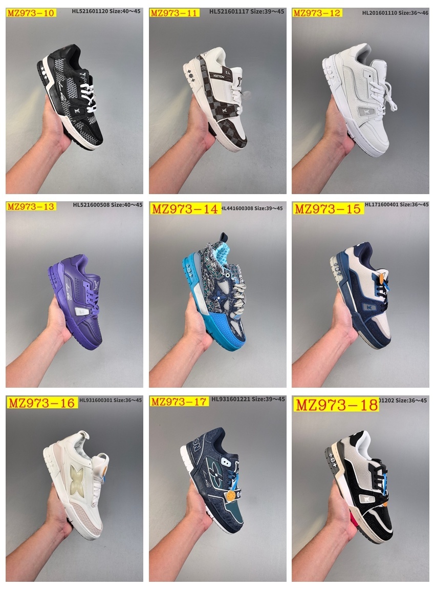 62$ Louis Vuitton Trainer Sneaker Low size 36-45 134280 MZ973 gallery