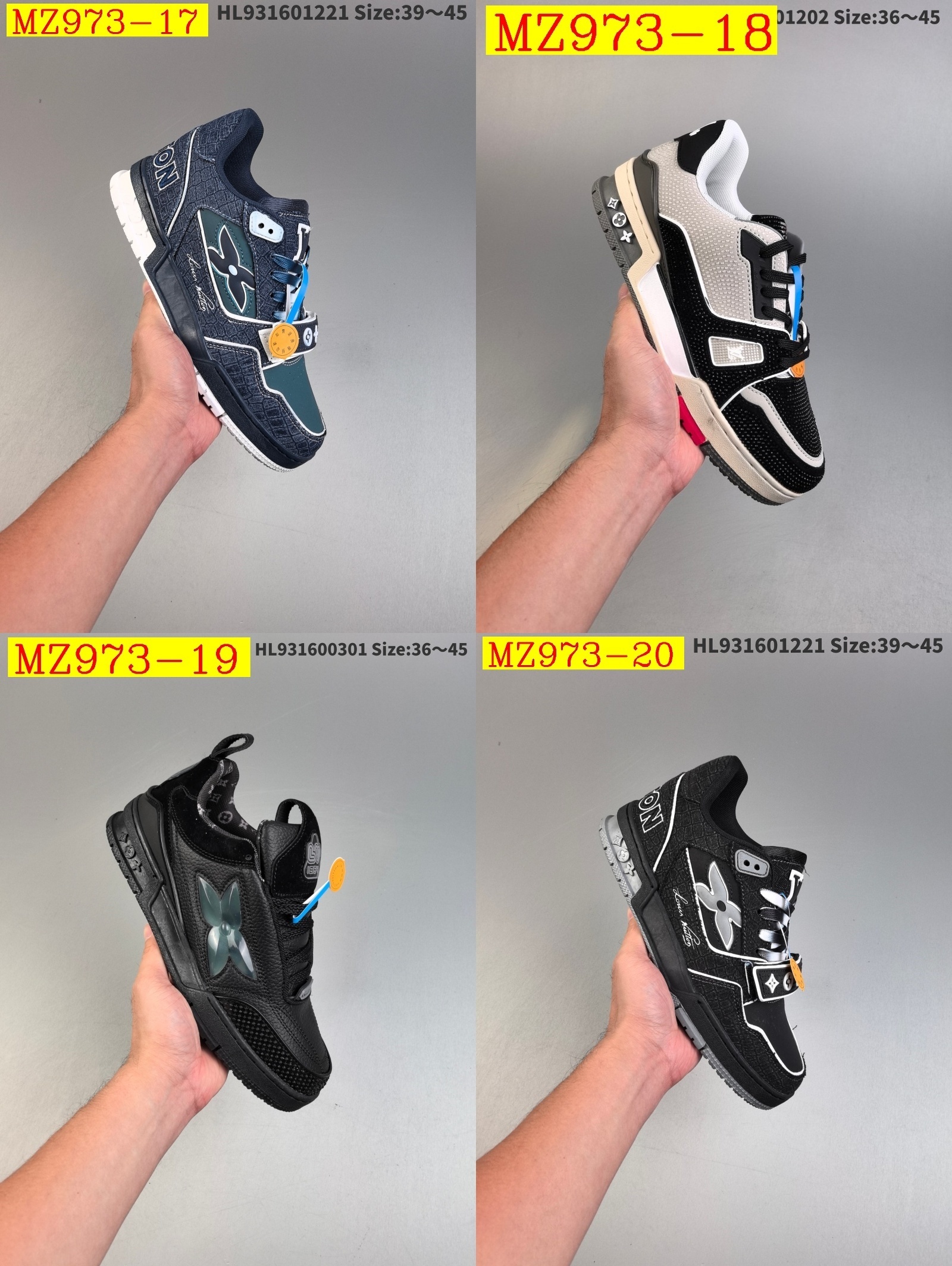 62$ Louis Vuitton Trainer Sneaker Low size 36-45 134280 MZ973 gallery