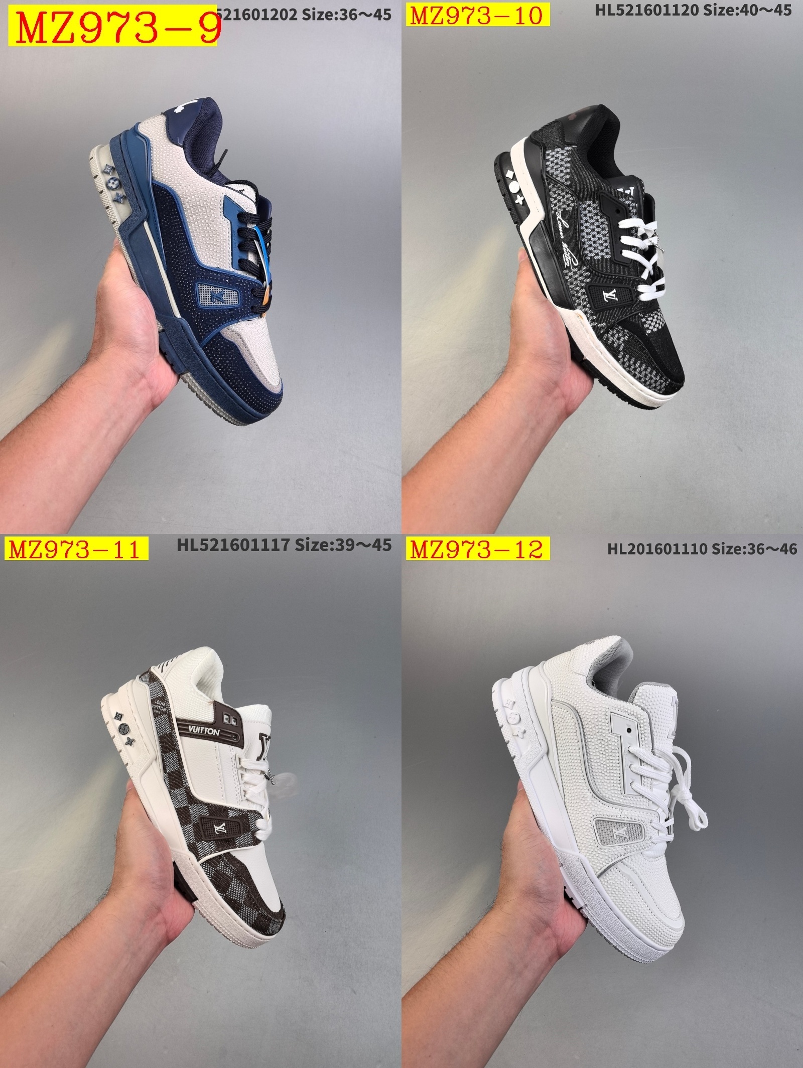 62$ Louis Vuitton Trainer Sneaker Low size 36-45 134280 MZ973 gallery