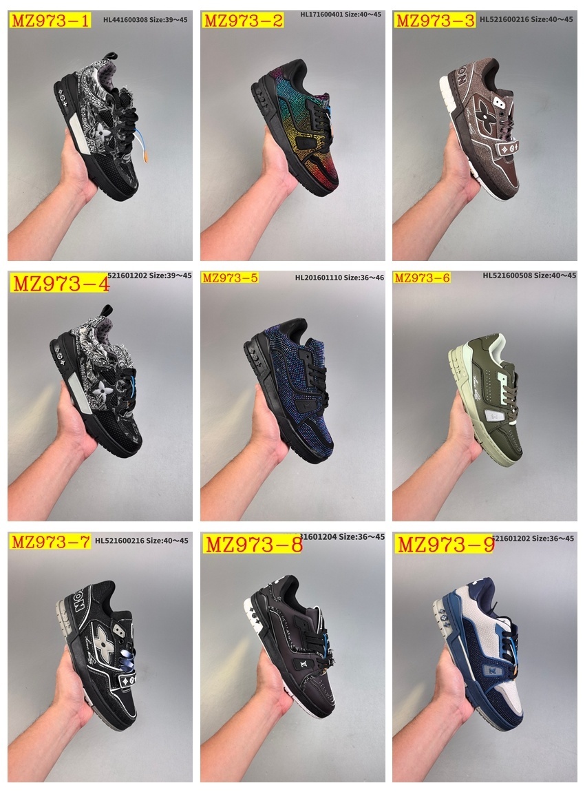 62$ Louis Vuitton Trainer Sneaker Low size 36-45 134280 MZ973 gallery