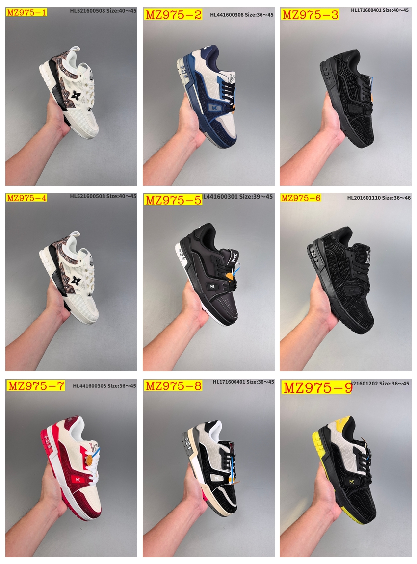 62$ Louis Vuitton Trainer Sneaker Low size 36-45 234280 MZ975 gallery