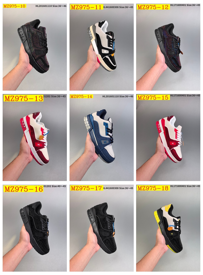 62$ Louis Vuitton Trainer Sneaker Low size 36-45 234280 MZ975 gallery