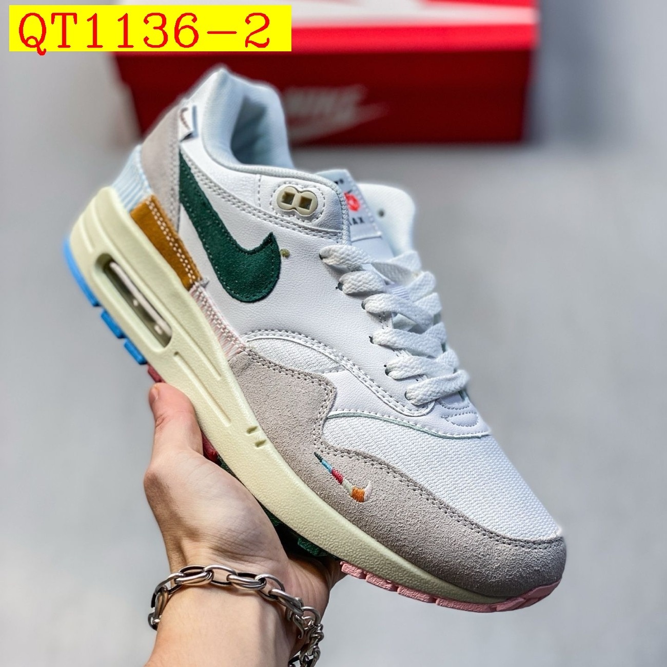 62$ Nike Air Max 1 Size 36-45 236280 QT1136 gallery