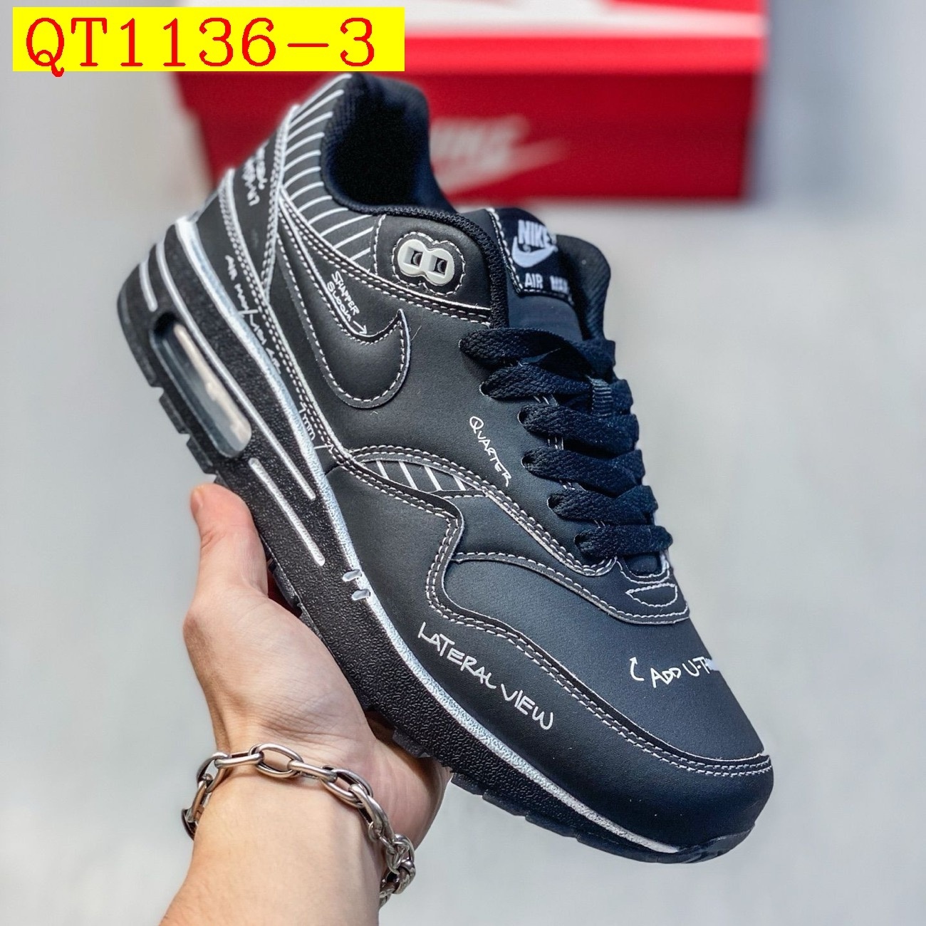 62$ Nike Air Max 1 Size 36-45 236280 QT1136 gallery