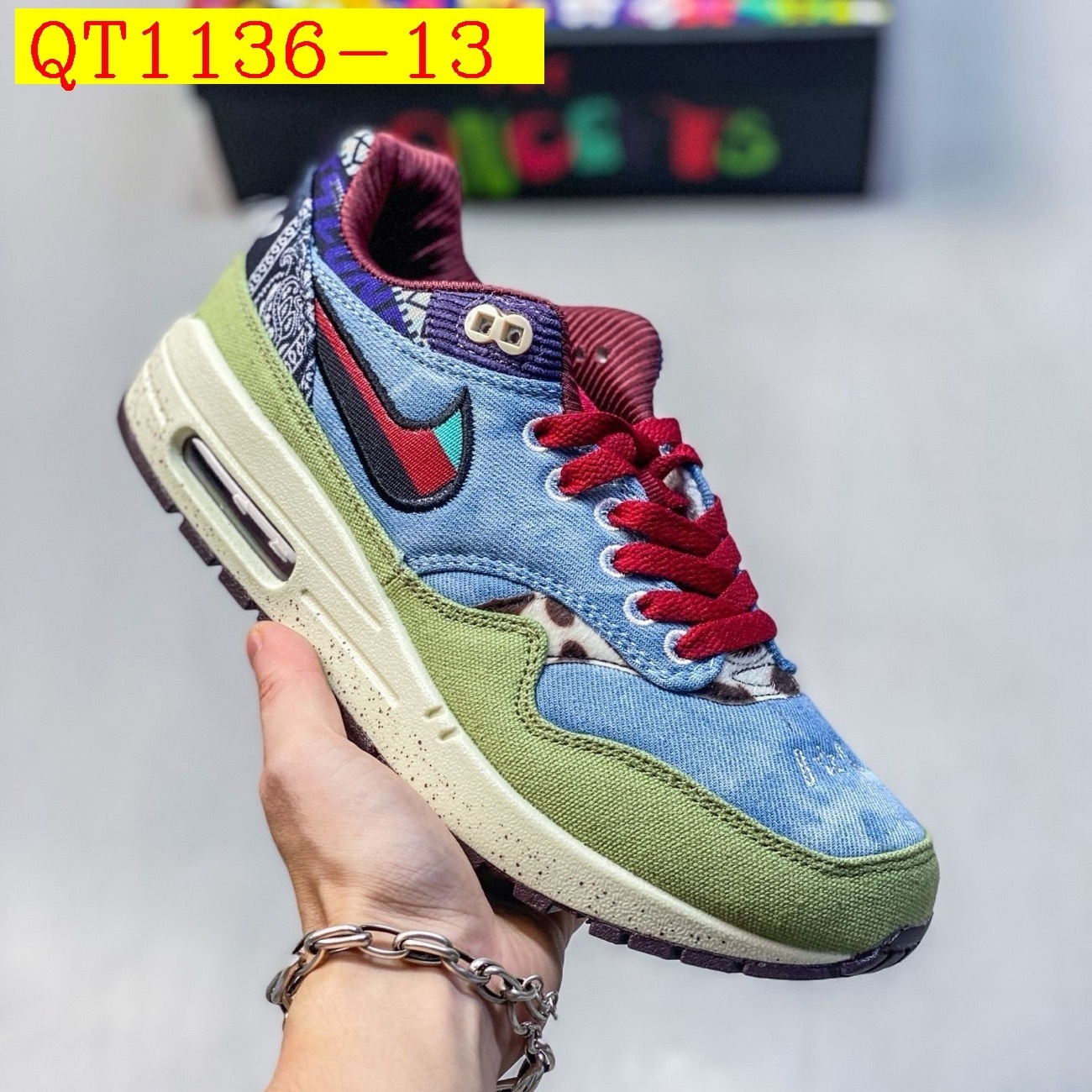 62$ Nike Air Max 1 Size 36-45 236280 QT1136 gallery