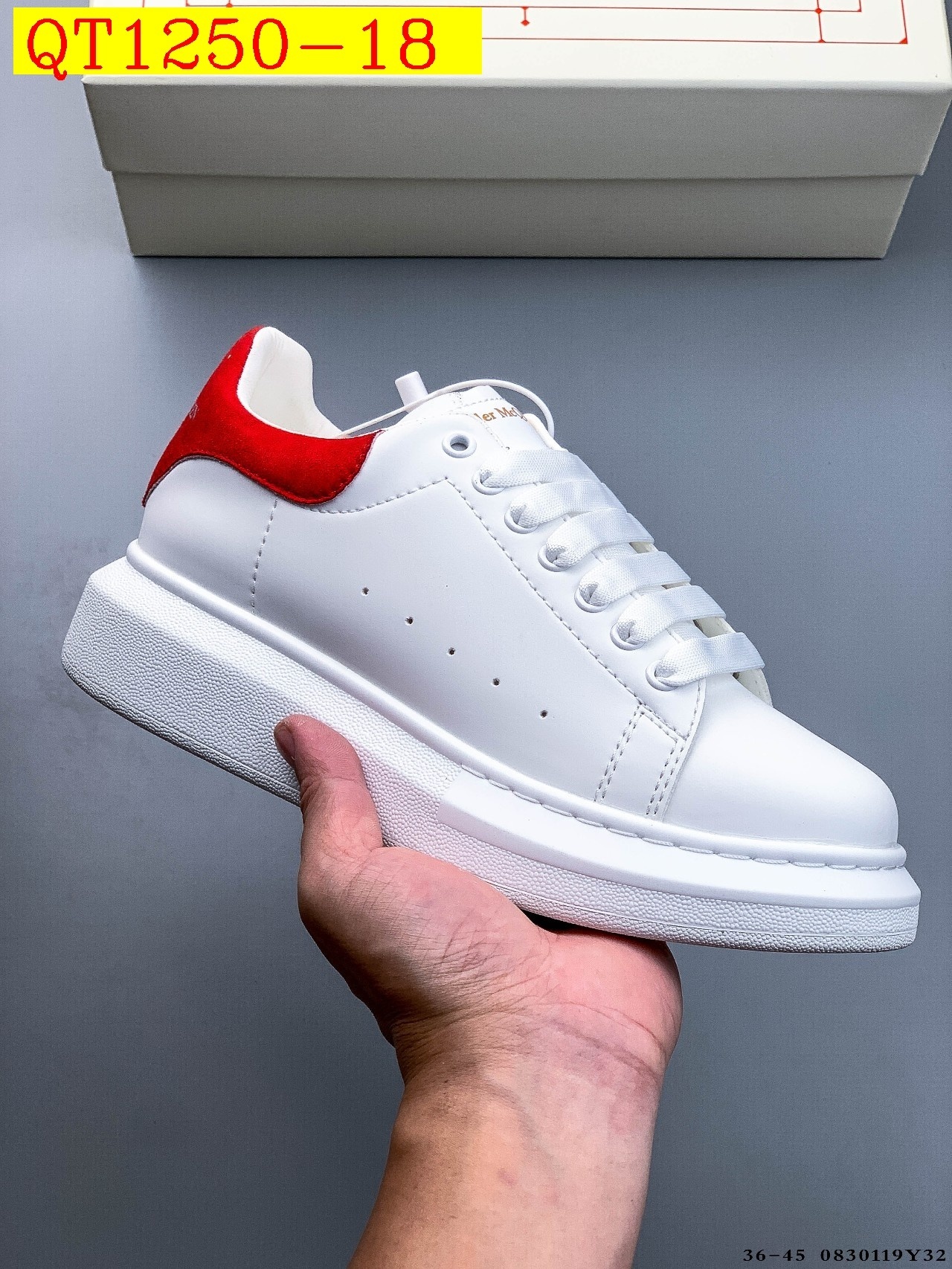 62$ Top Quality Alexander McQueen Real Leather Size 36-45 234200 QT1250 gallery