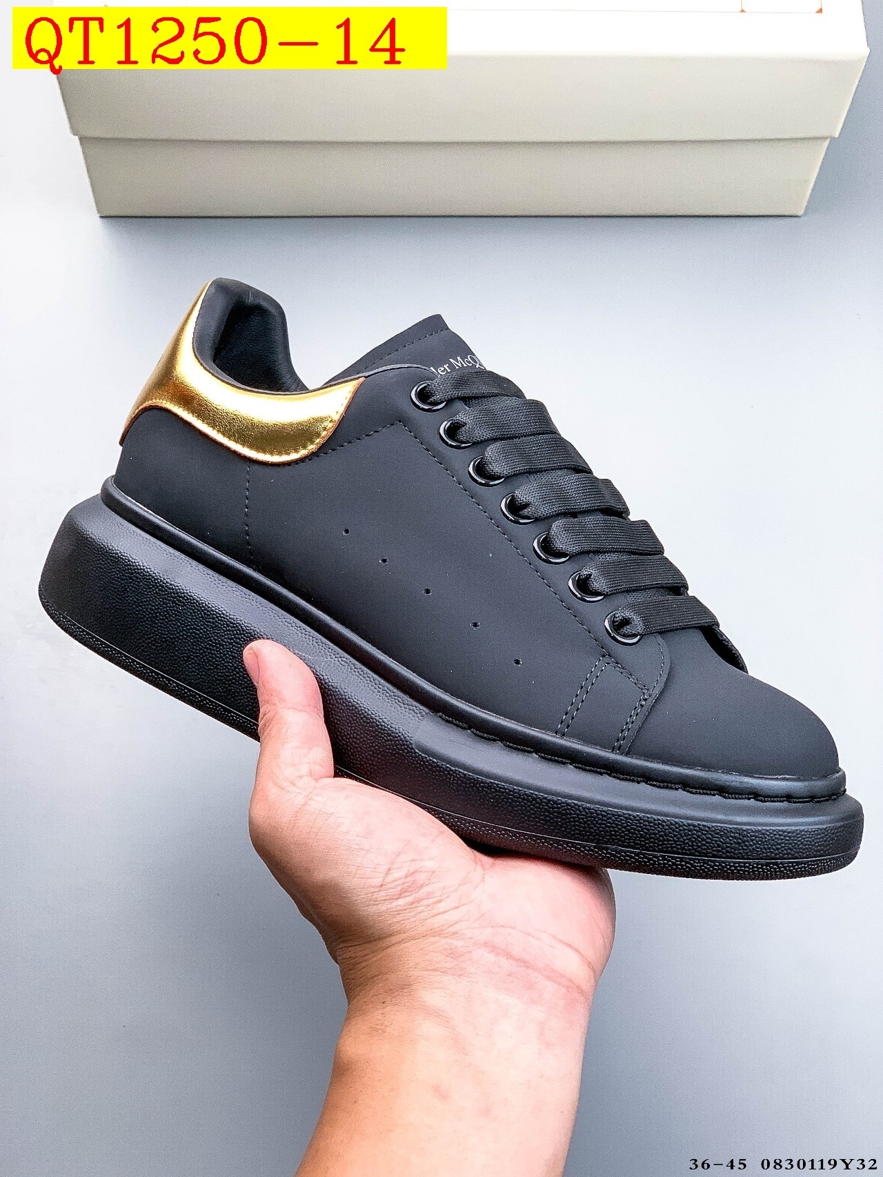 62$ Top Quality Alexander McQueen Real Leather Size 36-45 234200 QT1250 gallery