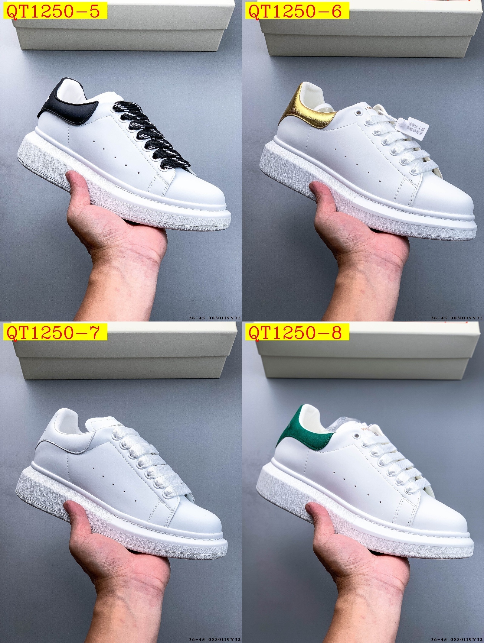 62$ Top Quality Alexander McQueen Real Leather Size 36-45 234200 QT1250 gallery