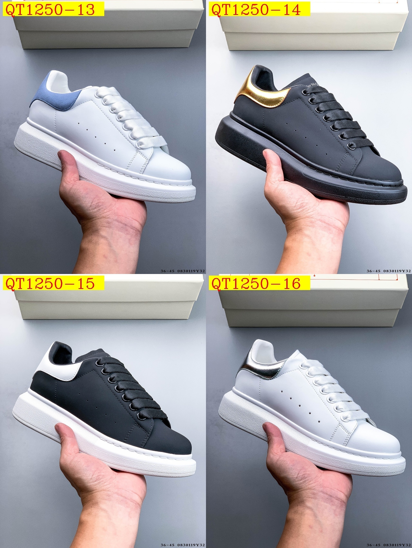 62$ Top Quality Alexander McQueen Real Leather Size 36-45 234200 QT1250 gallery