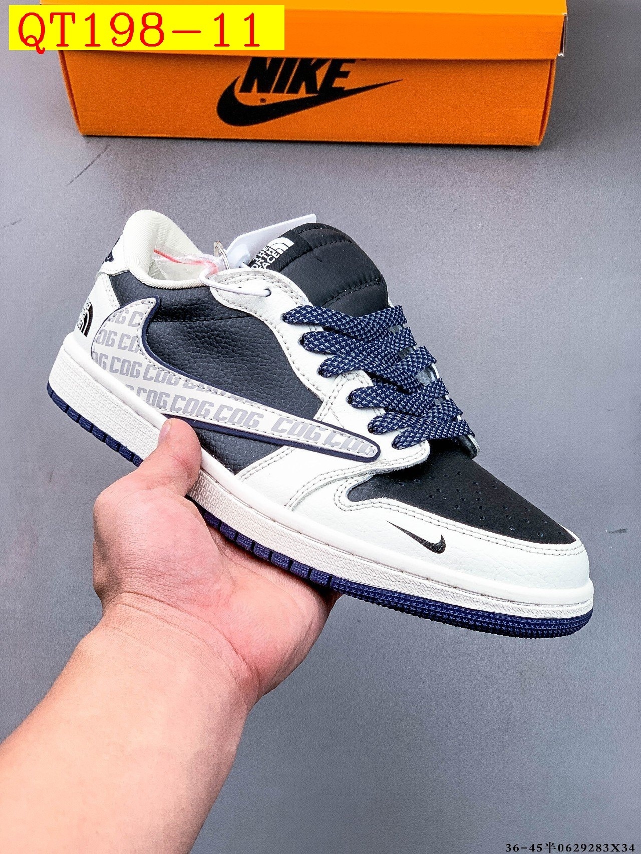 62$ Top Quality NIKE AIR JORDAN LOW 1 size 36-45 half 535400 QT198 gallery