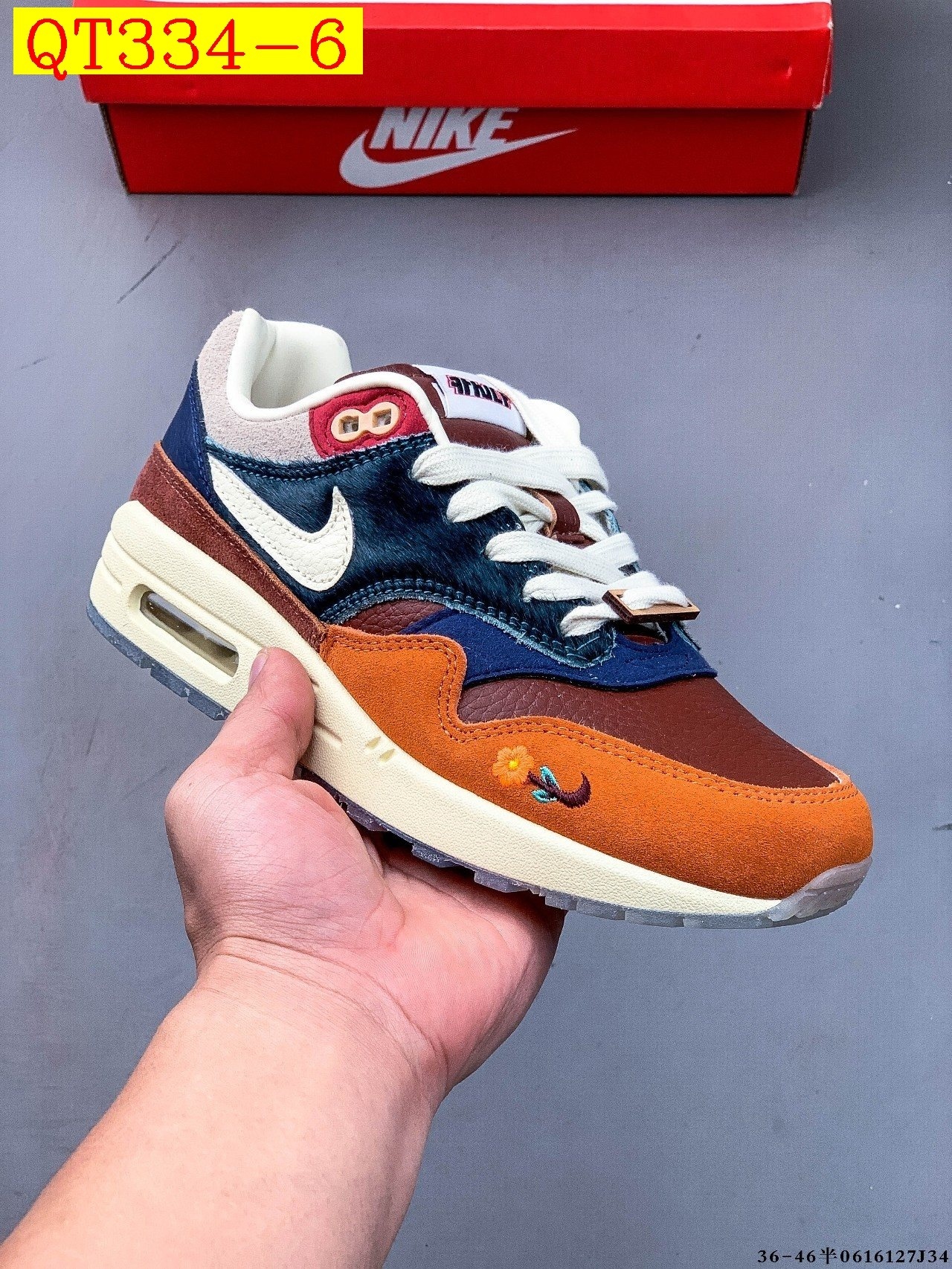 62$ Top Quality Nike Nike Air Max 1-87 size 36-45 half 032470 QT334 gallery