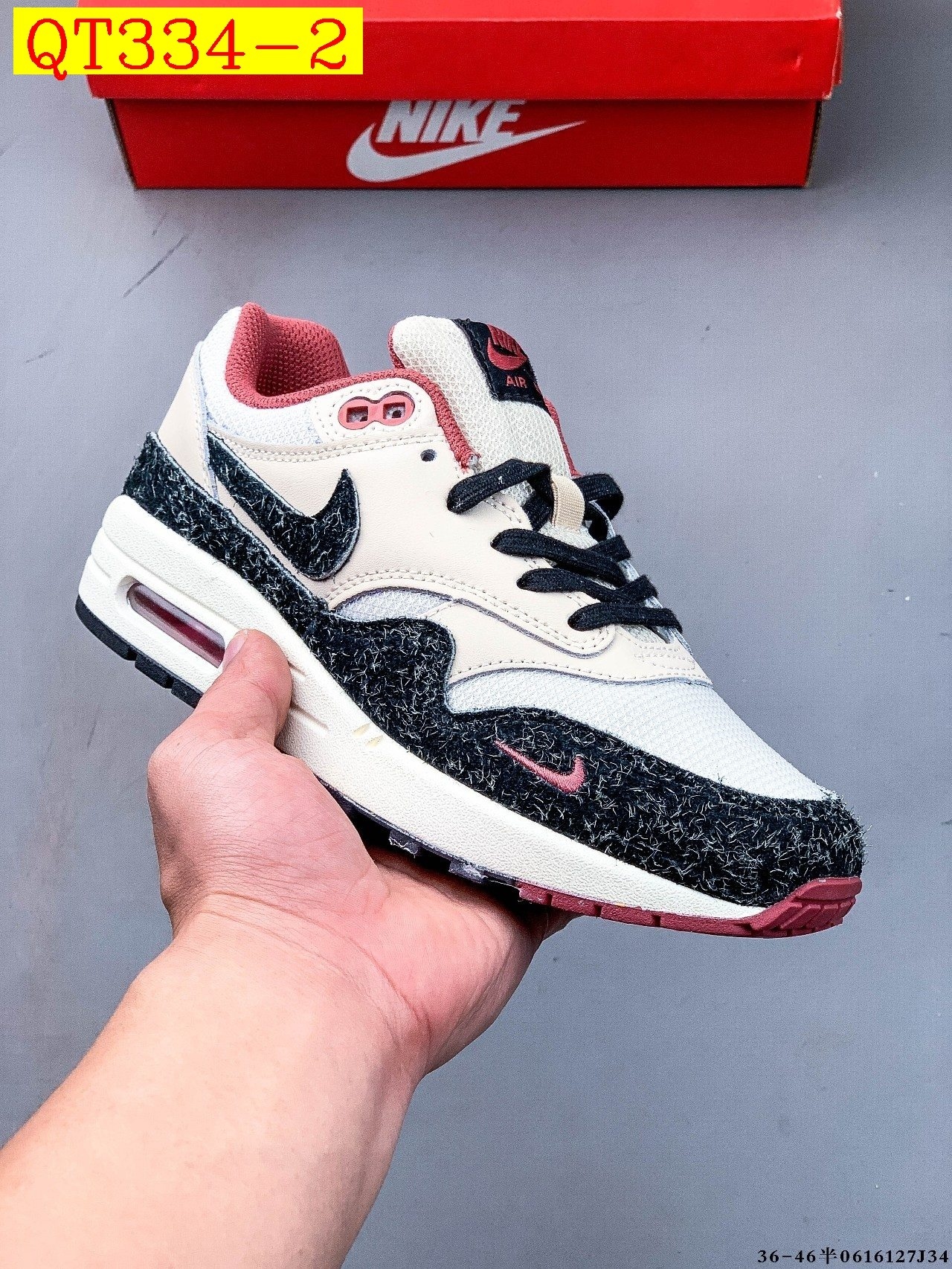 62$ Top Quality Nike Nike Air Max 1-87 size 36-45 half 032470 QT334 gallery