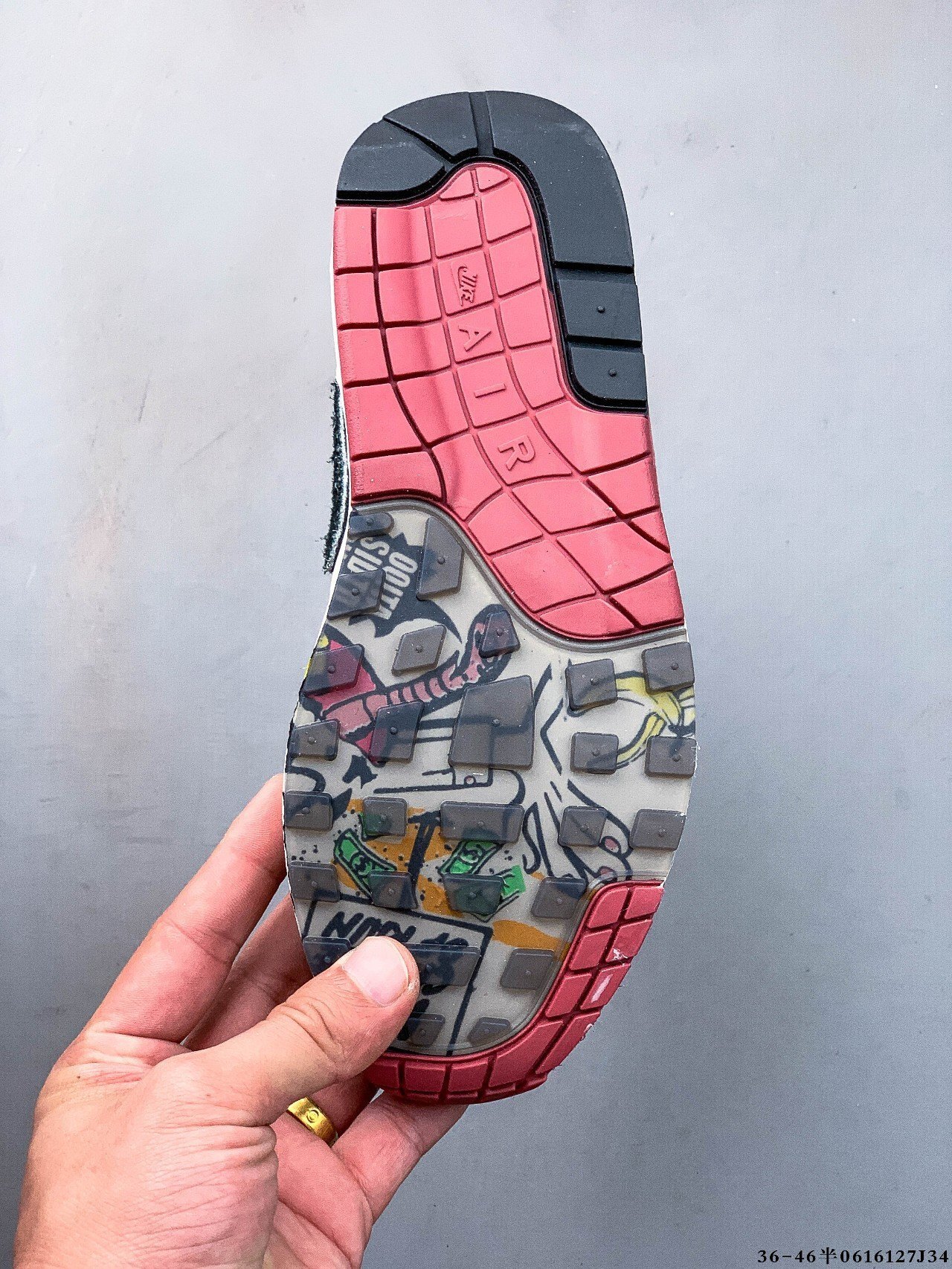 62$ Top Quality Nike Nike Air Max 1-87 size 36-45 half 032470 QT334 gallery