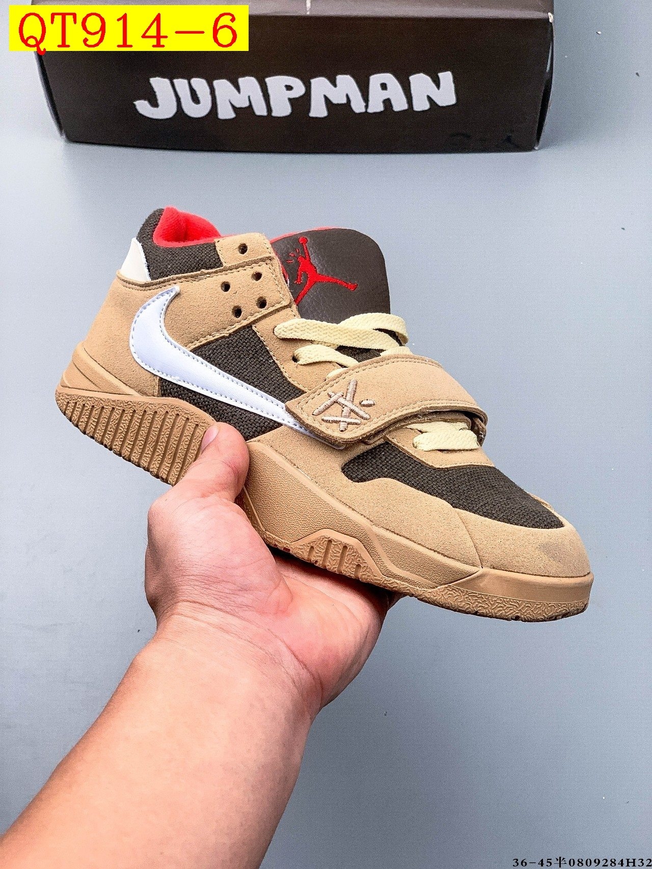 62$ Travis Scott x Nike Air Jordan Cut The Check size 36-45 half 939230 QT914 gallery