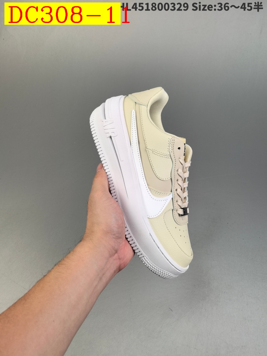 62$ dh Top Quality Nike AF1 PLTAFORM Half size 36-45 53461046326 DC308 gallery