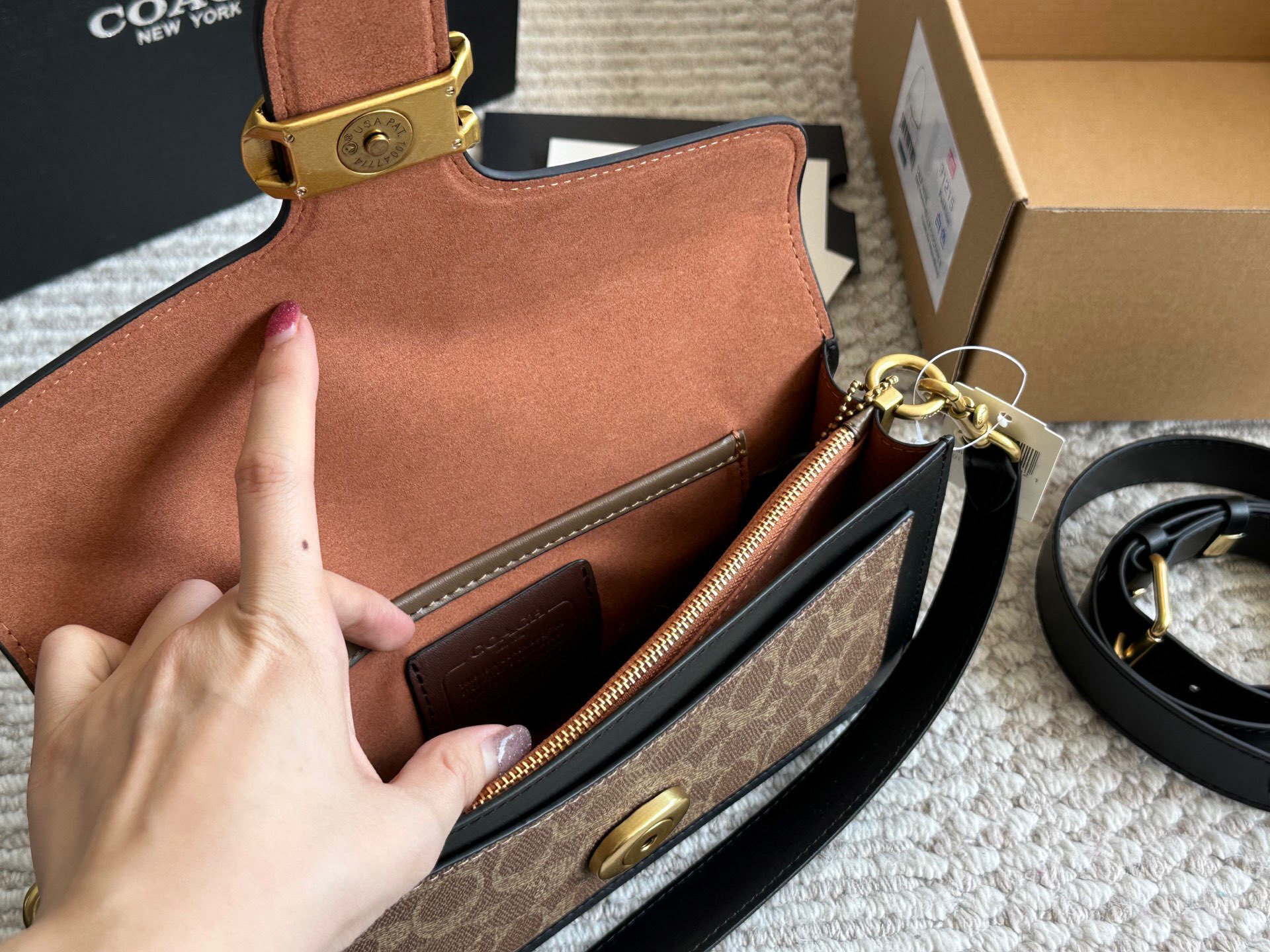 64$ Top Quality Coach Tabby Shoulder bag Leather Size 26X10X5cm 731510 SY466 gallery