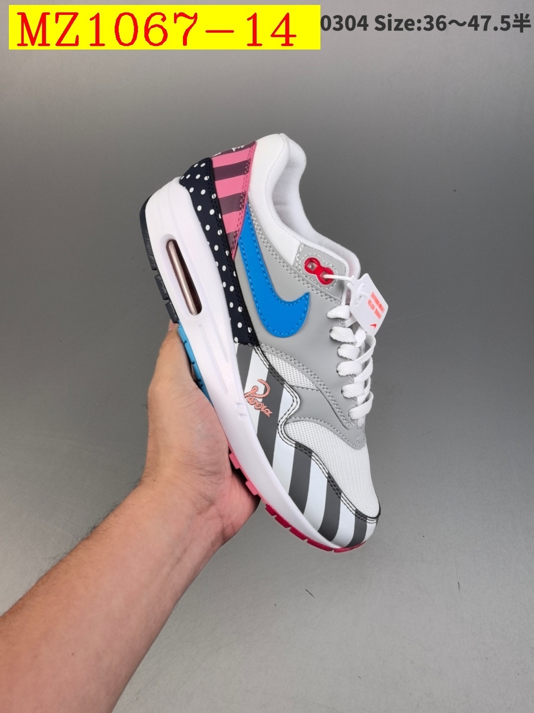 64$ Top Quality Nike Air Max 1 size 36-46 half 432650 MZ1067 gallery