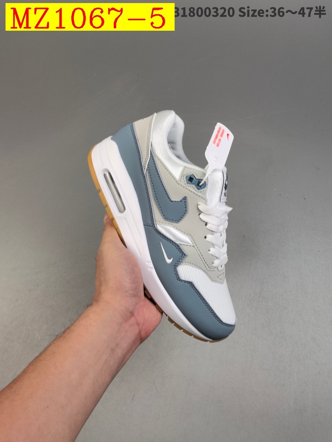 64$ Top Quality Nike Air Max 1 size 36-46 half 432650 MZ1067 gallery