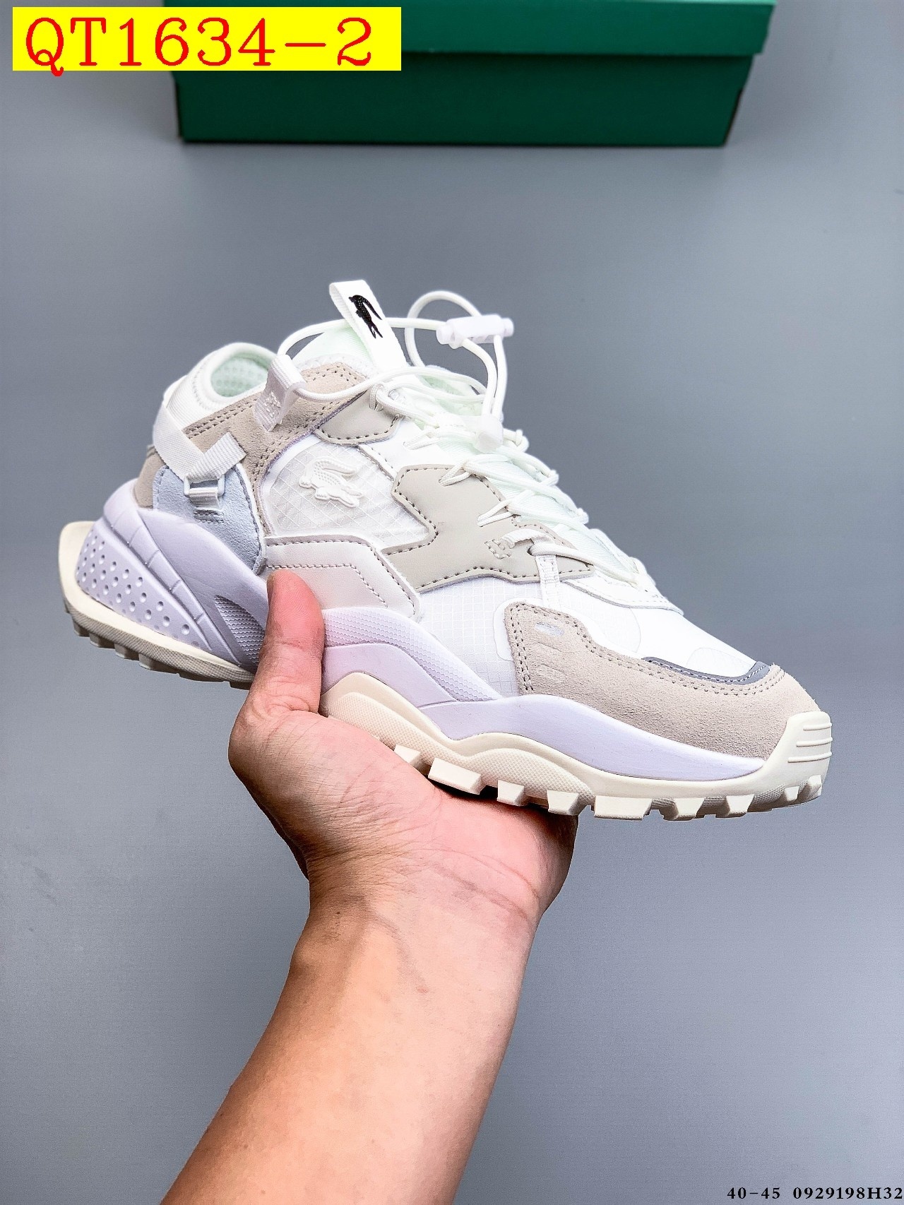 65$ lacoste L-Guard Breaker Size 36-45 half 639210 QT1634 gallery