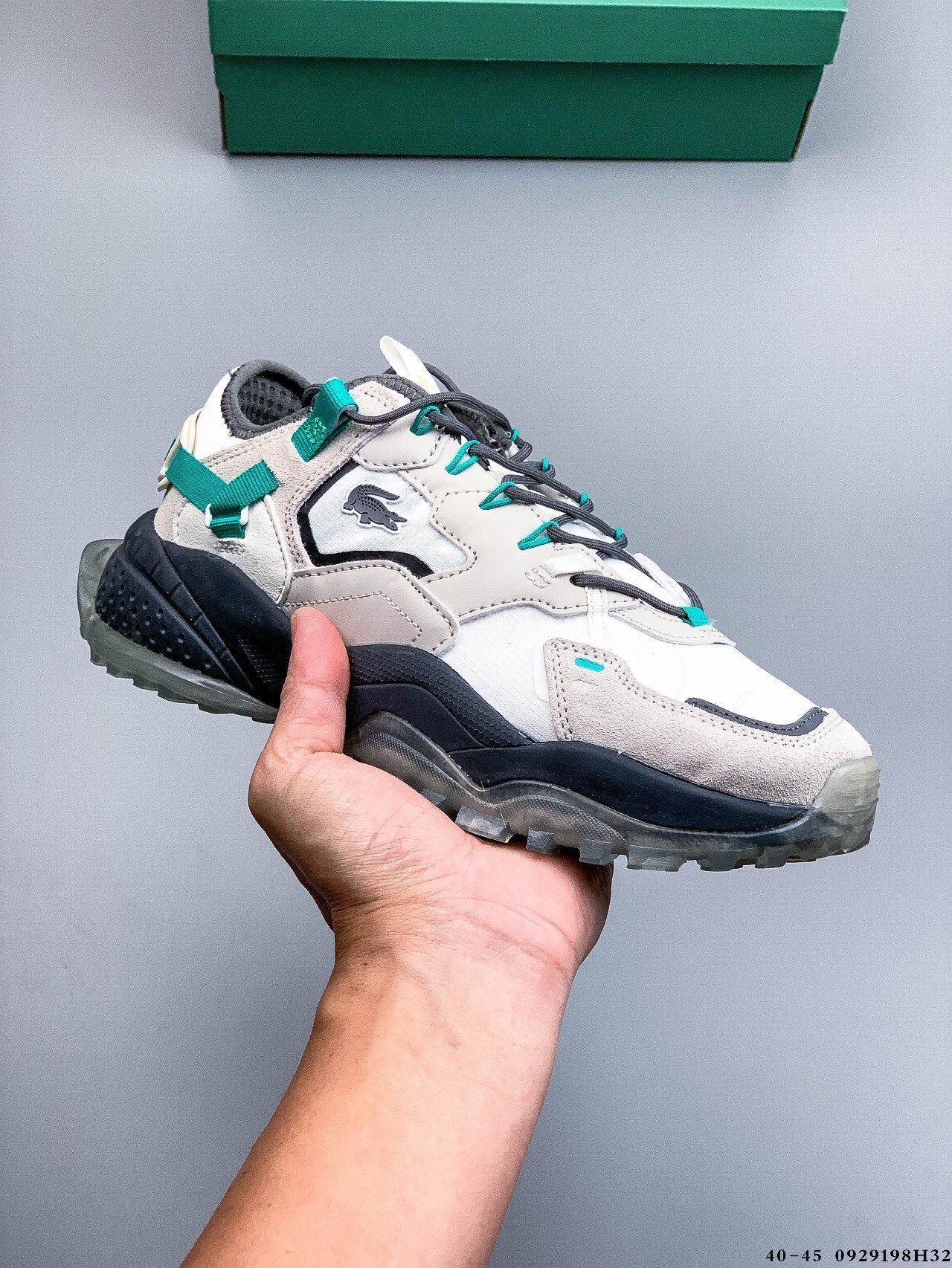 65$ lacoste L-Guard Breaker Size 36-45 half 639210 QT1634 gallery