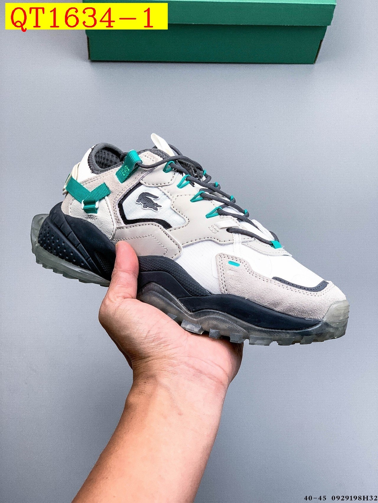 65$ lacoste L-Guard Breaker Size 36-45 half 639210 QT1634 gallery