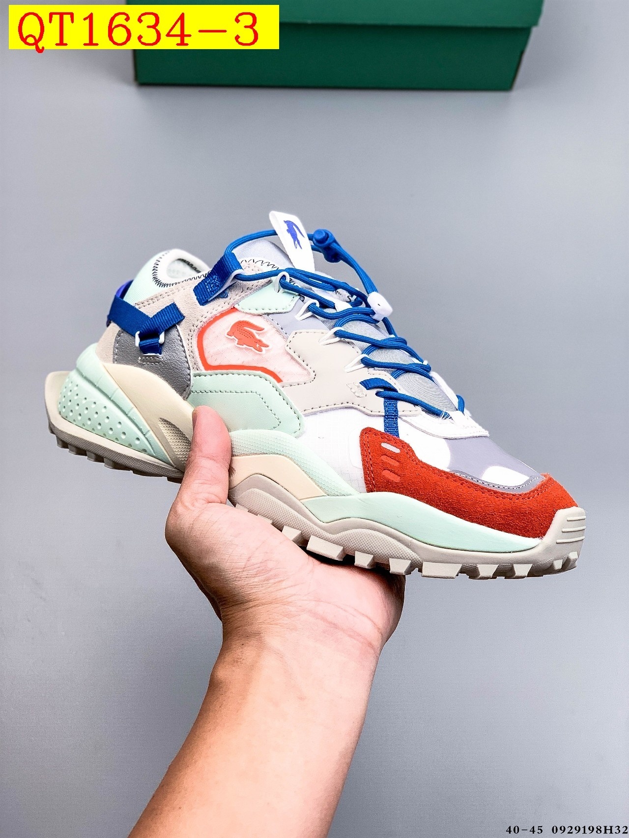 65$ lacoste L-Guard Breaker Size 36-45 half 639210 QT1634 gallery