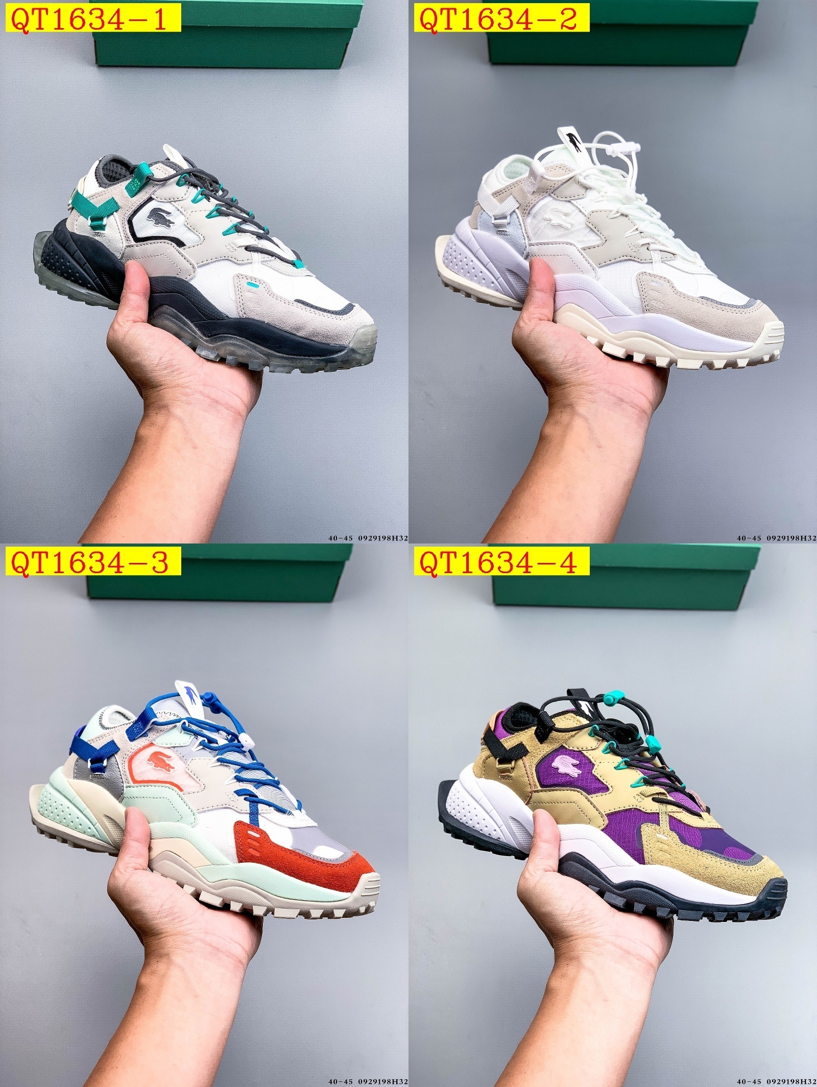 65$ lacoste L-Guard Breaker Size 36-45 half 639210 QT1634 gallery