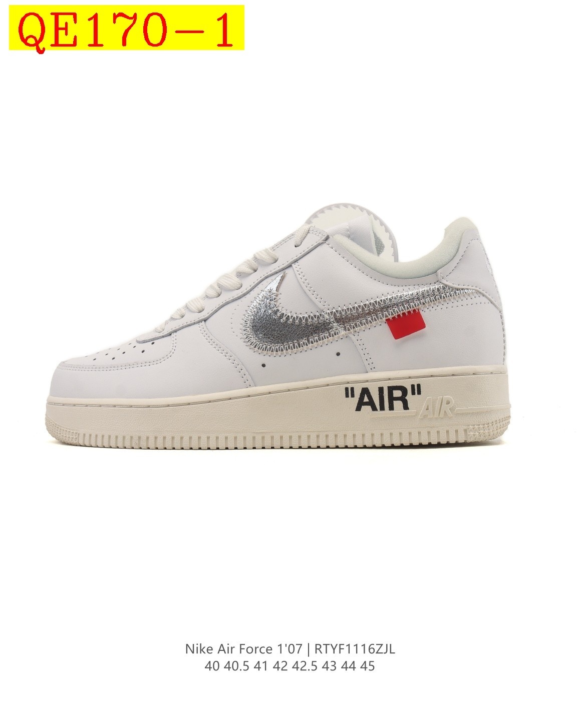 66$ AF1 Nike Air Force 1 07 Low size 40-45 half 334660 QE170 gallery