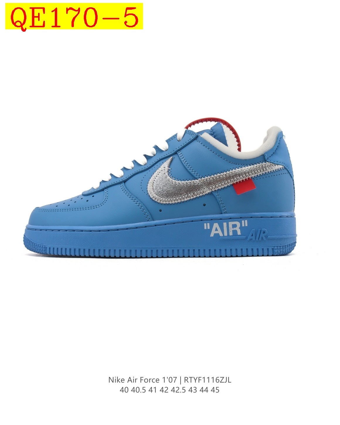 66$ AF1 Nike Air Force 1 07 Low size 40-45 half 334660 QE170 gallery
