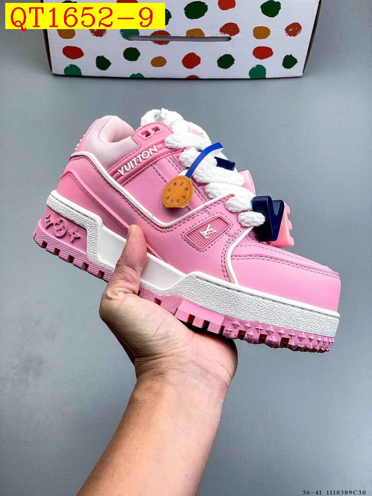 68$ Louis Vuitton LV Trainer Maxi Size 36-45 534020 QT1652 gallery