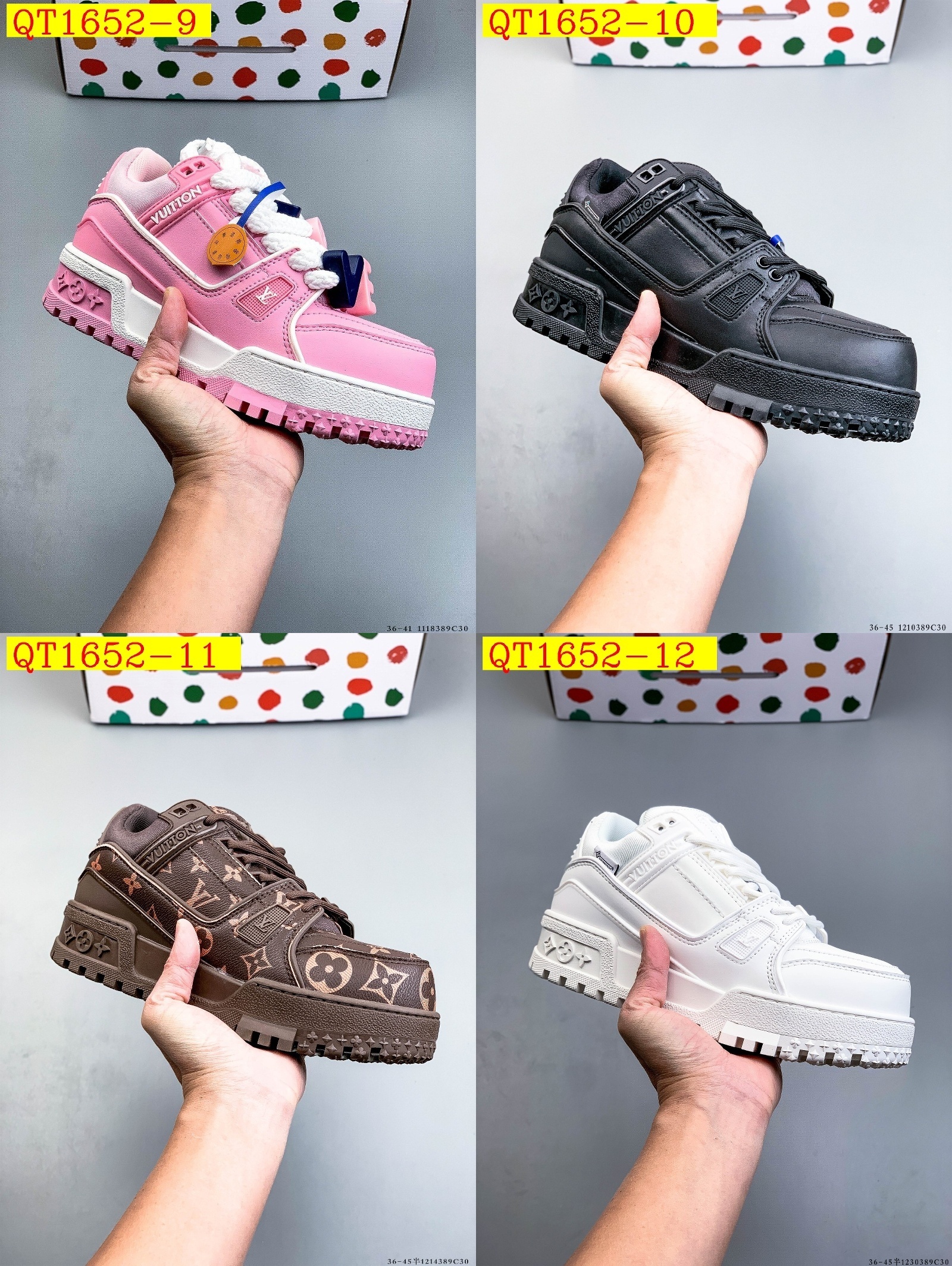 68$ Louis Vuitton LV Trainer Maxi Size 36-45 534020 QT1652 gallery