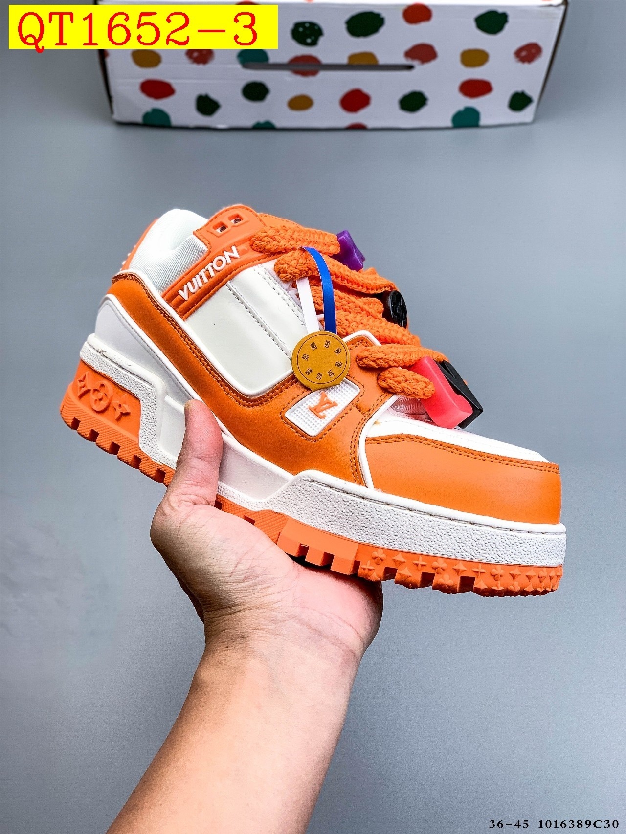 68$ Louis Vuitton LV Trainer Maxi Size 36-45 534020 QT1652 gallery