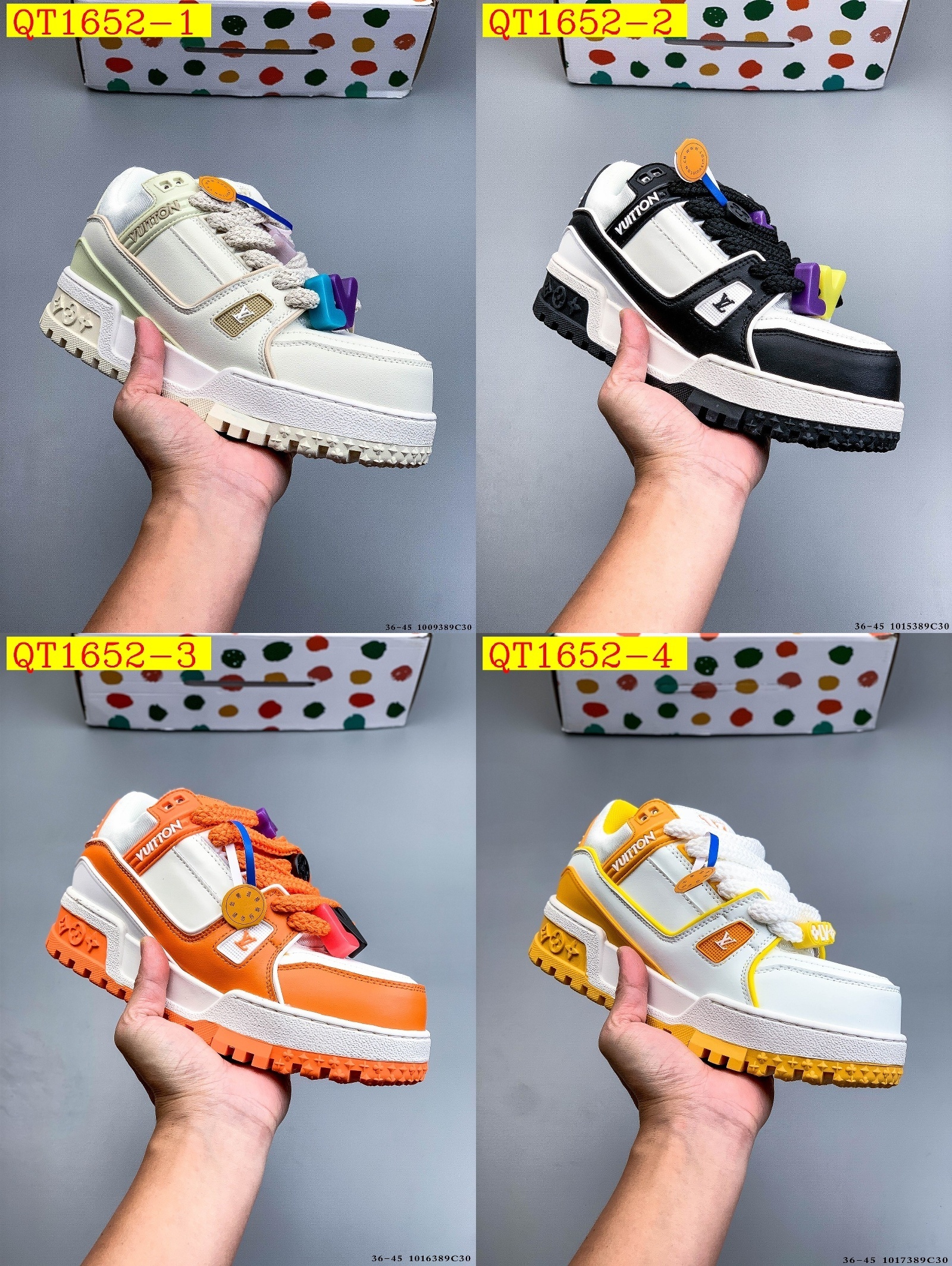 68$ Louis Vuitton LV Trainer Maxi Size 36-45 534020 QT1652 gallery