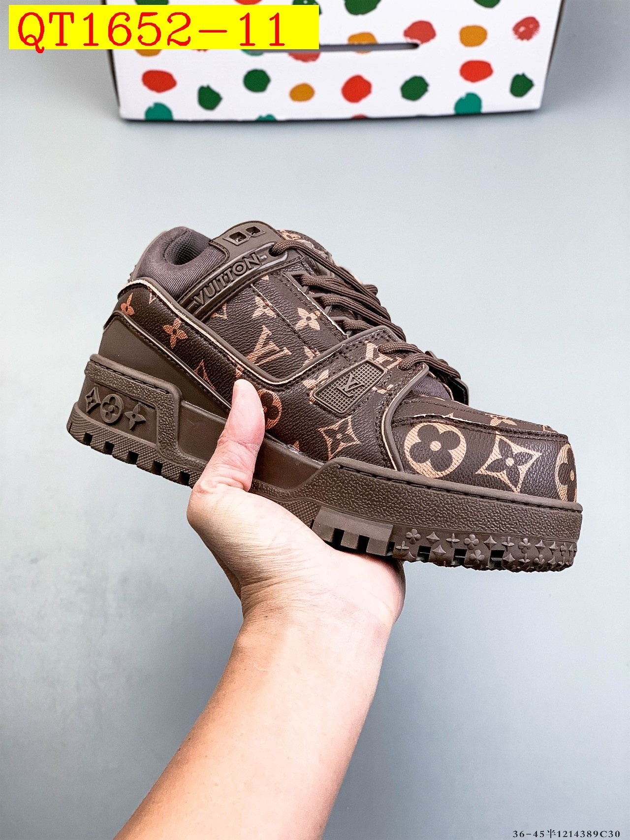 68$ Louis Vuitton LV Trainer Maxi Size 36-45 534020 QT1652 gallery