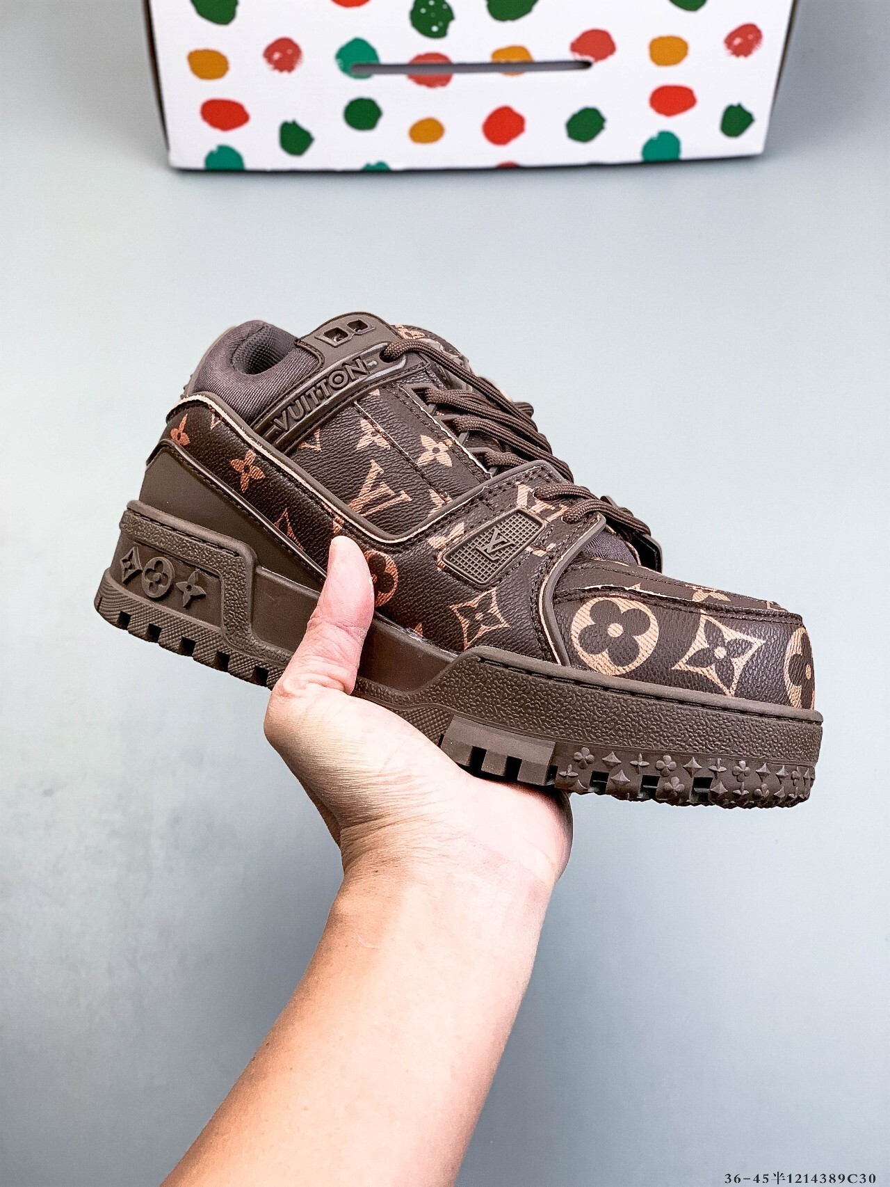 68$ Louis Vuitton LV Trainer Maxi Size 36-45 534020 QT1652 gallery