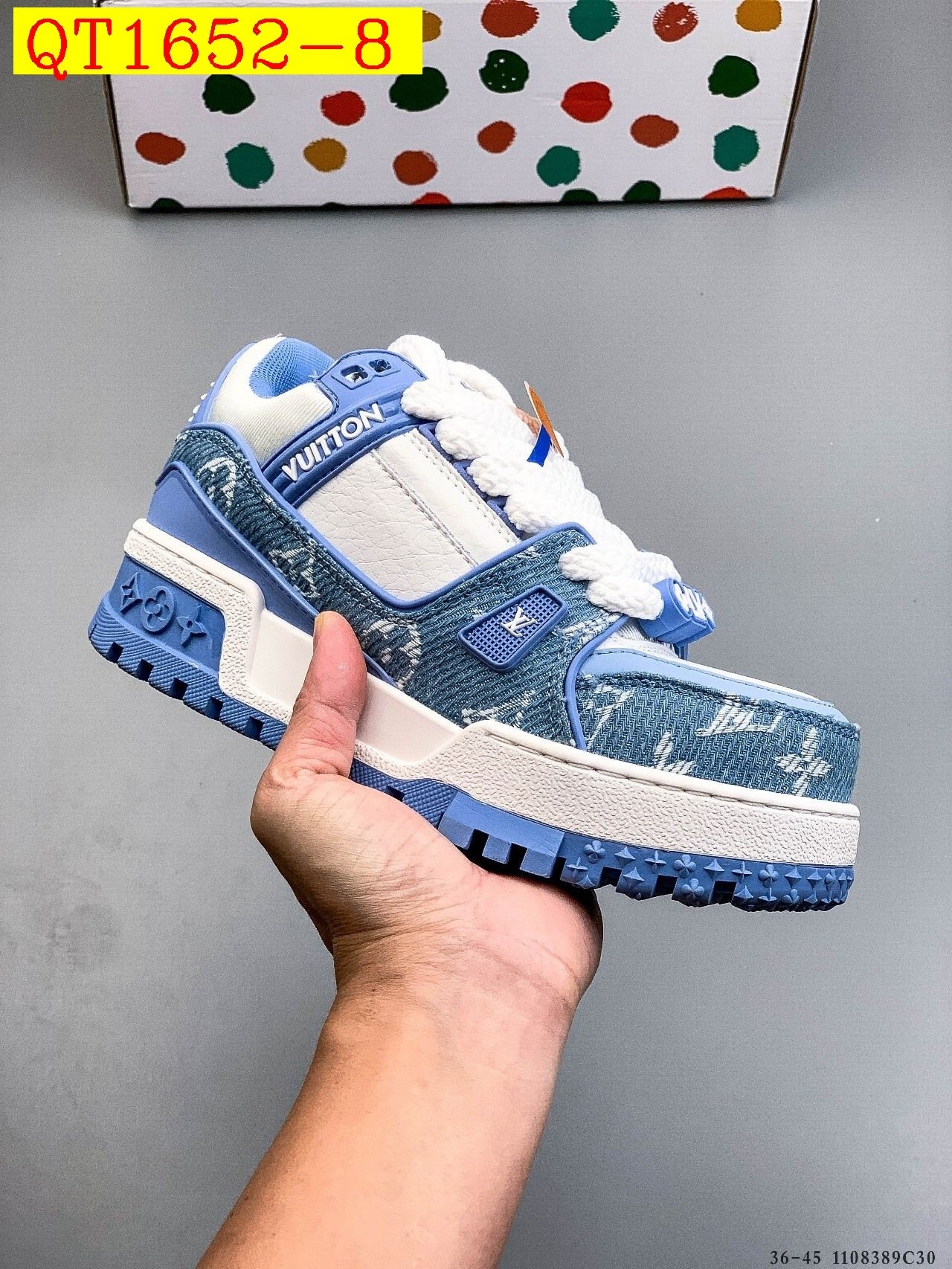 68$ Louis Vuitton LV Trainer Maxi Size 36-45 534020 QT1652 gallery