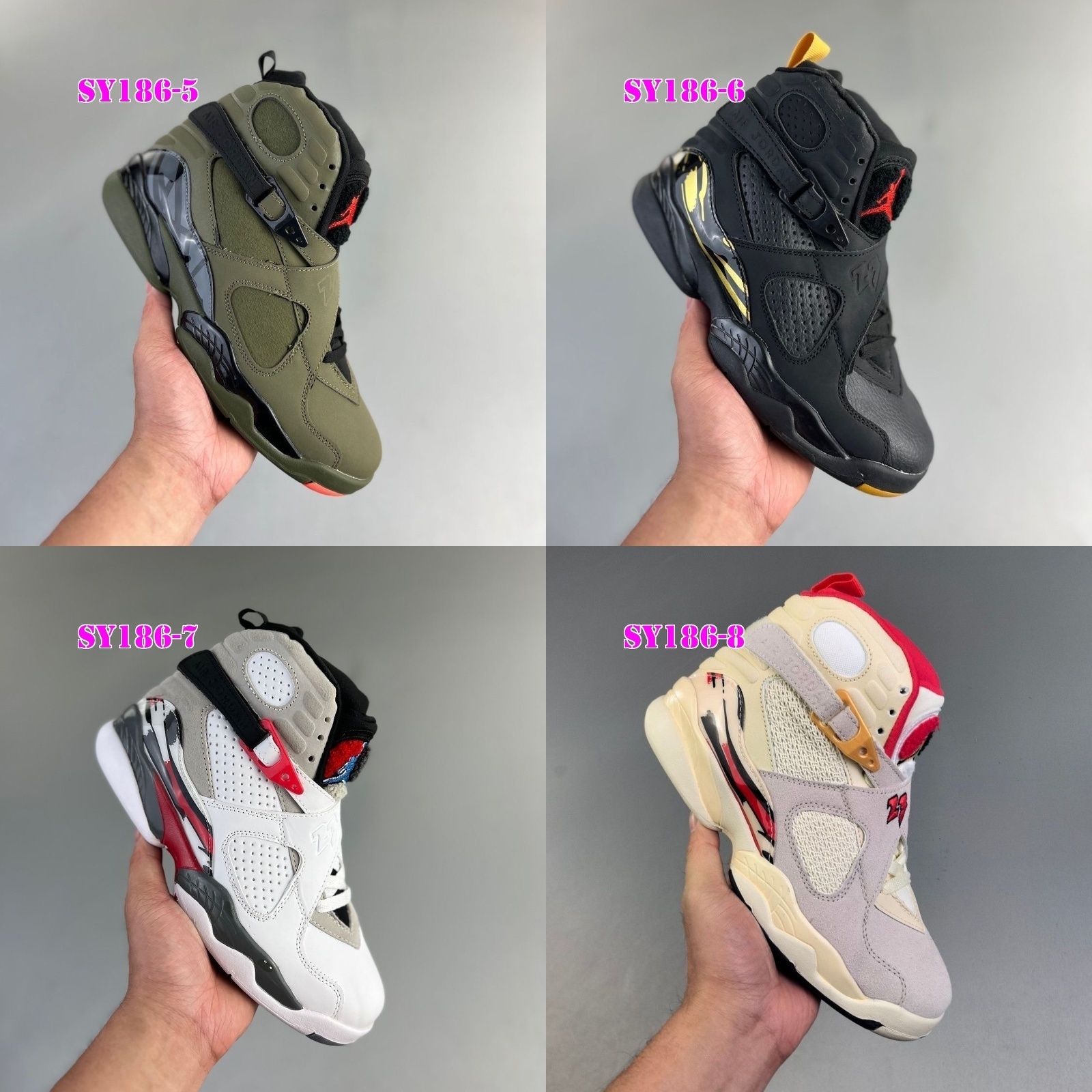 68$ Nike Air Jordan 8 Retro Size 40-47 437610 SY186 gallery