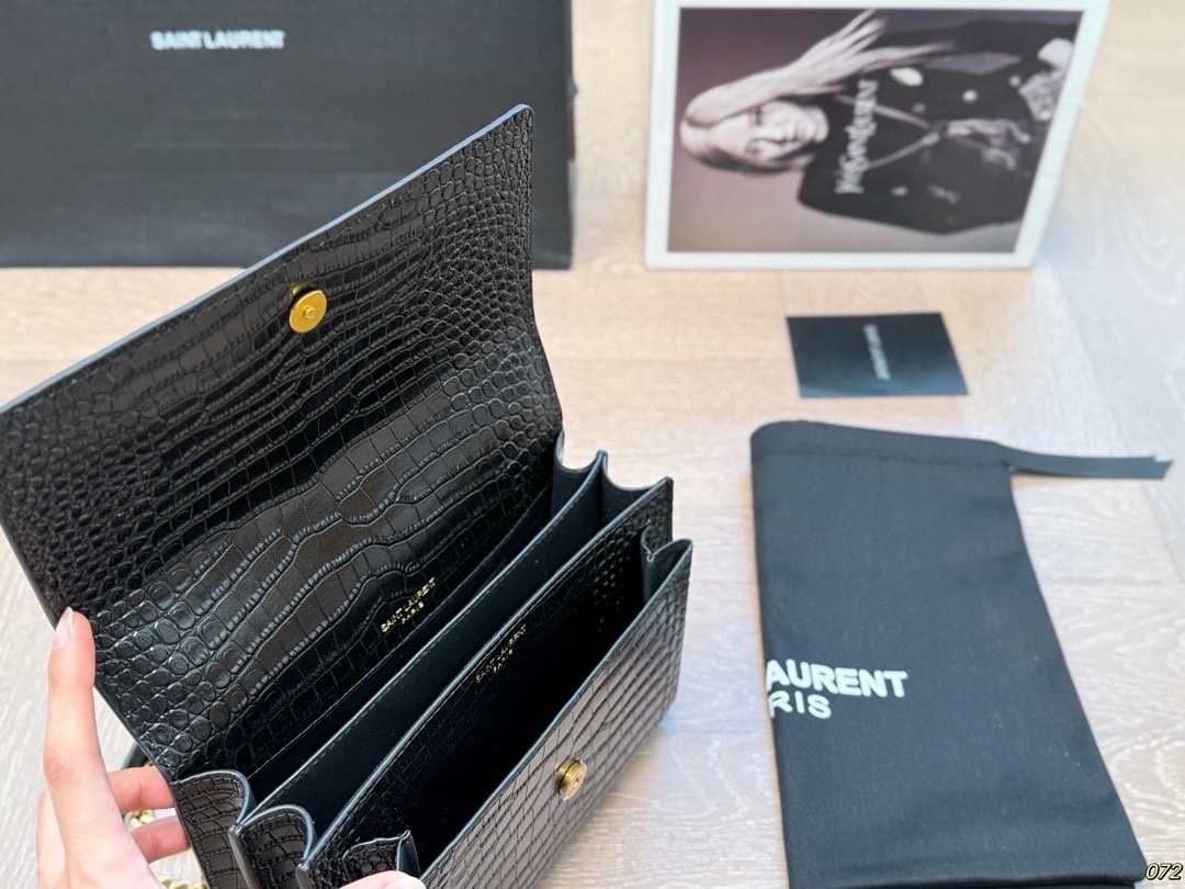 68$ Top Quality YSL Sunset Leather Size 22x16cm 339990 BF54 gallery