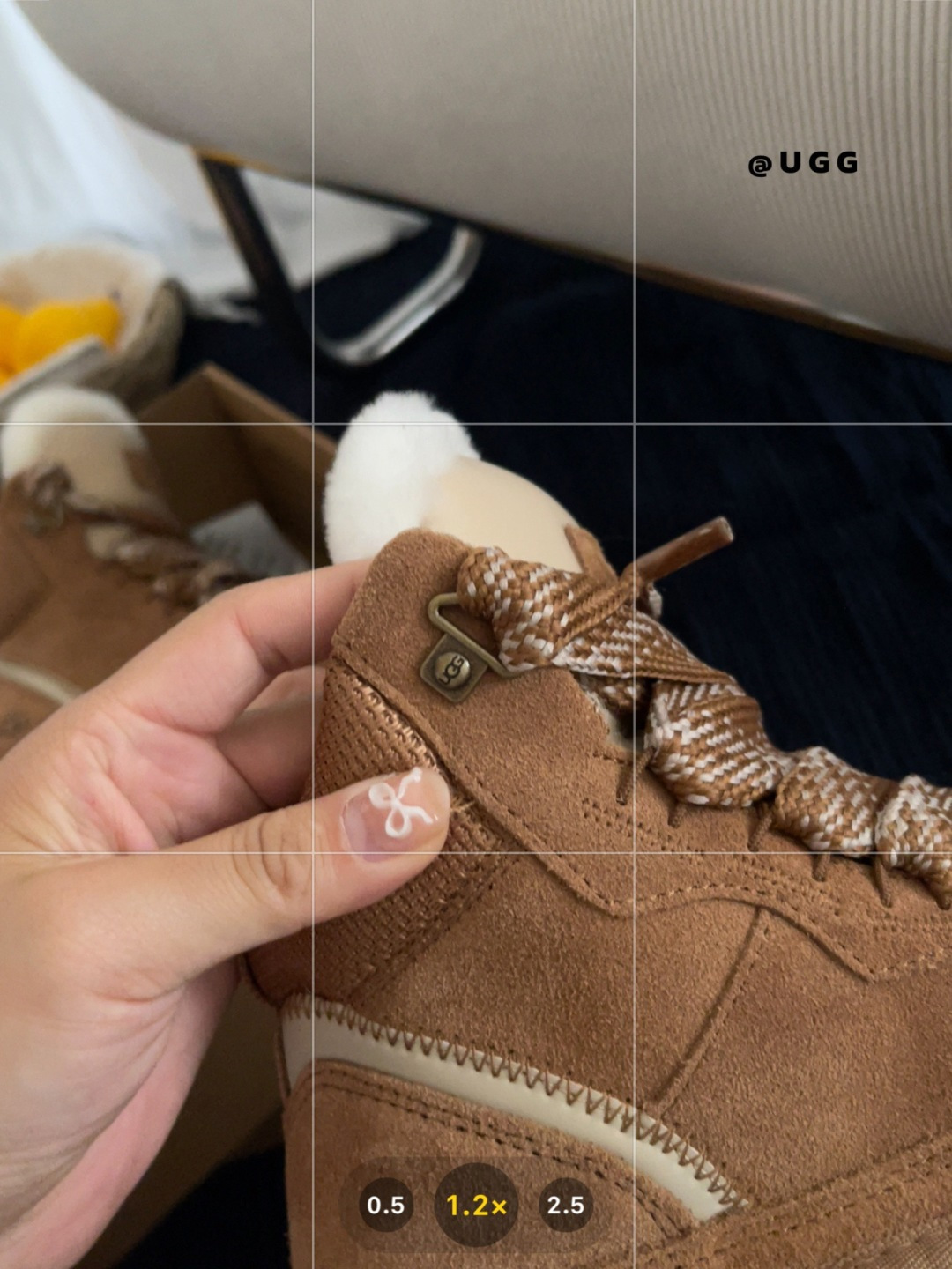 69$ UGG High-Top Mel Leather Wool Size 35-40 239870 UG338 gallery