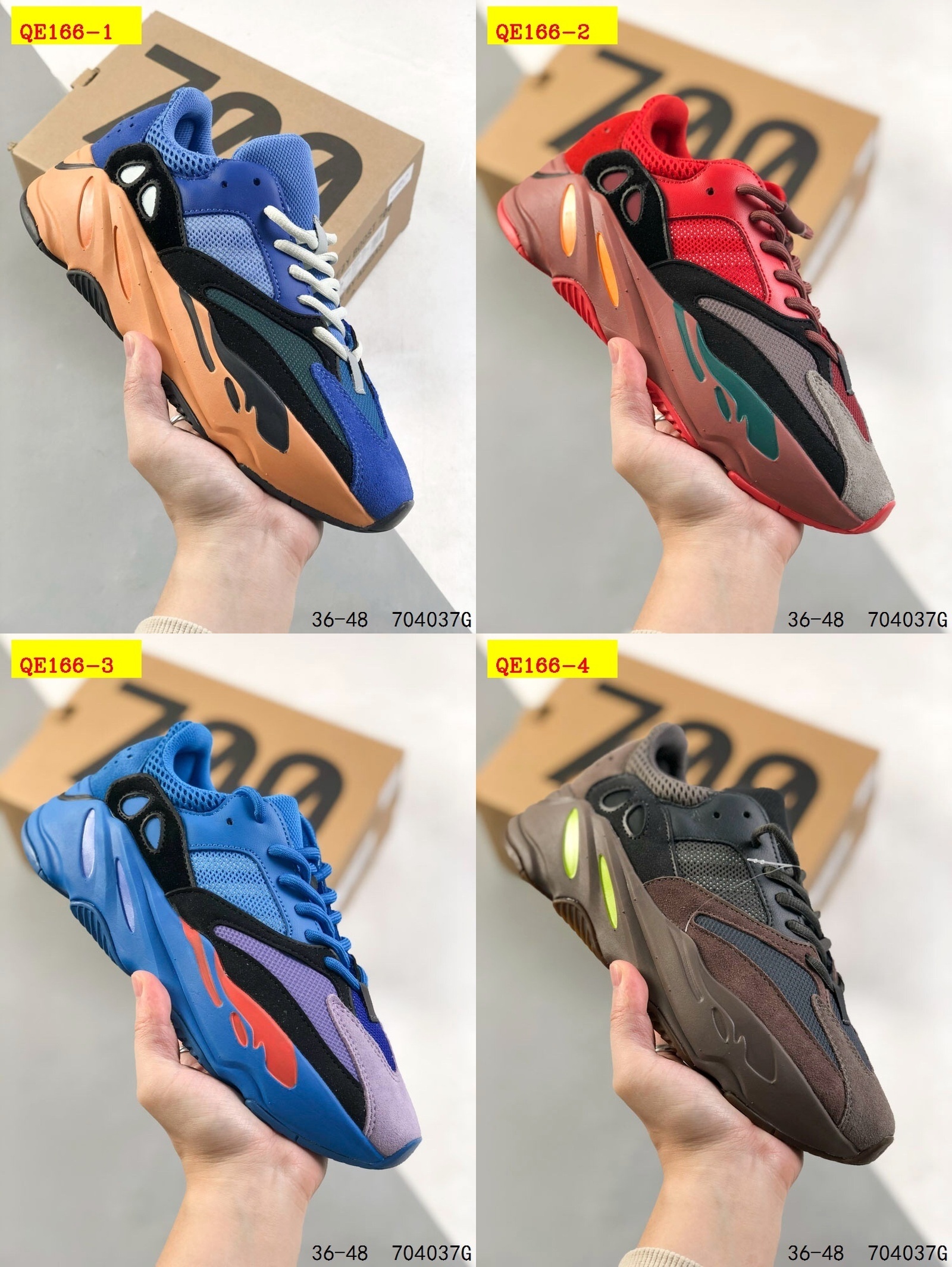 70$ Adidas Yeezy Boost 700 700 size 36-48 147060 QE166 gallery