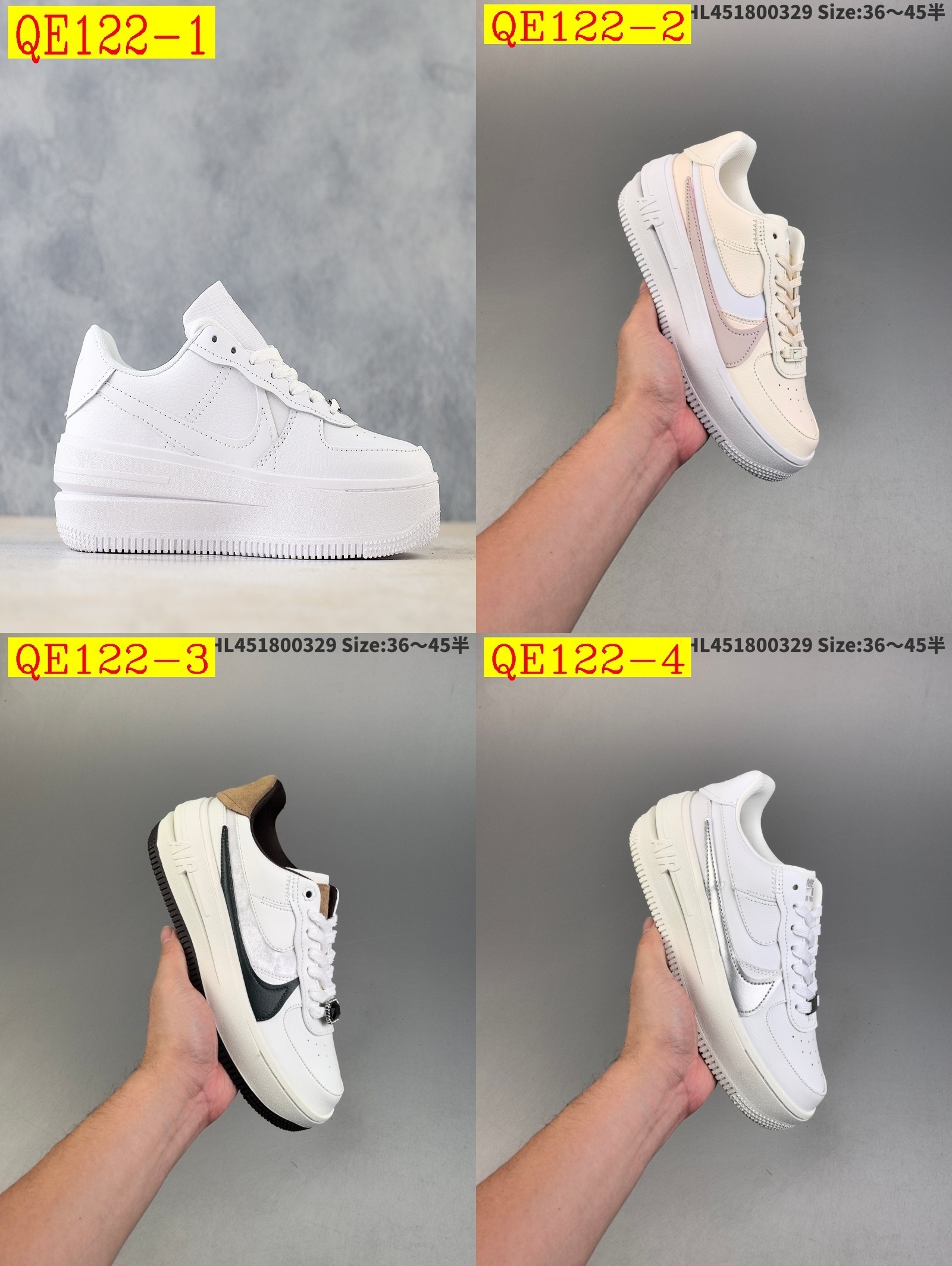70$ Top Quality Nike Air Force 1 AF1 PLT AF ORM Size 36-45 half 938610 QE122 gallery