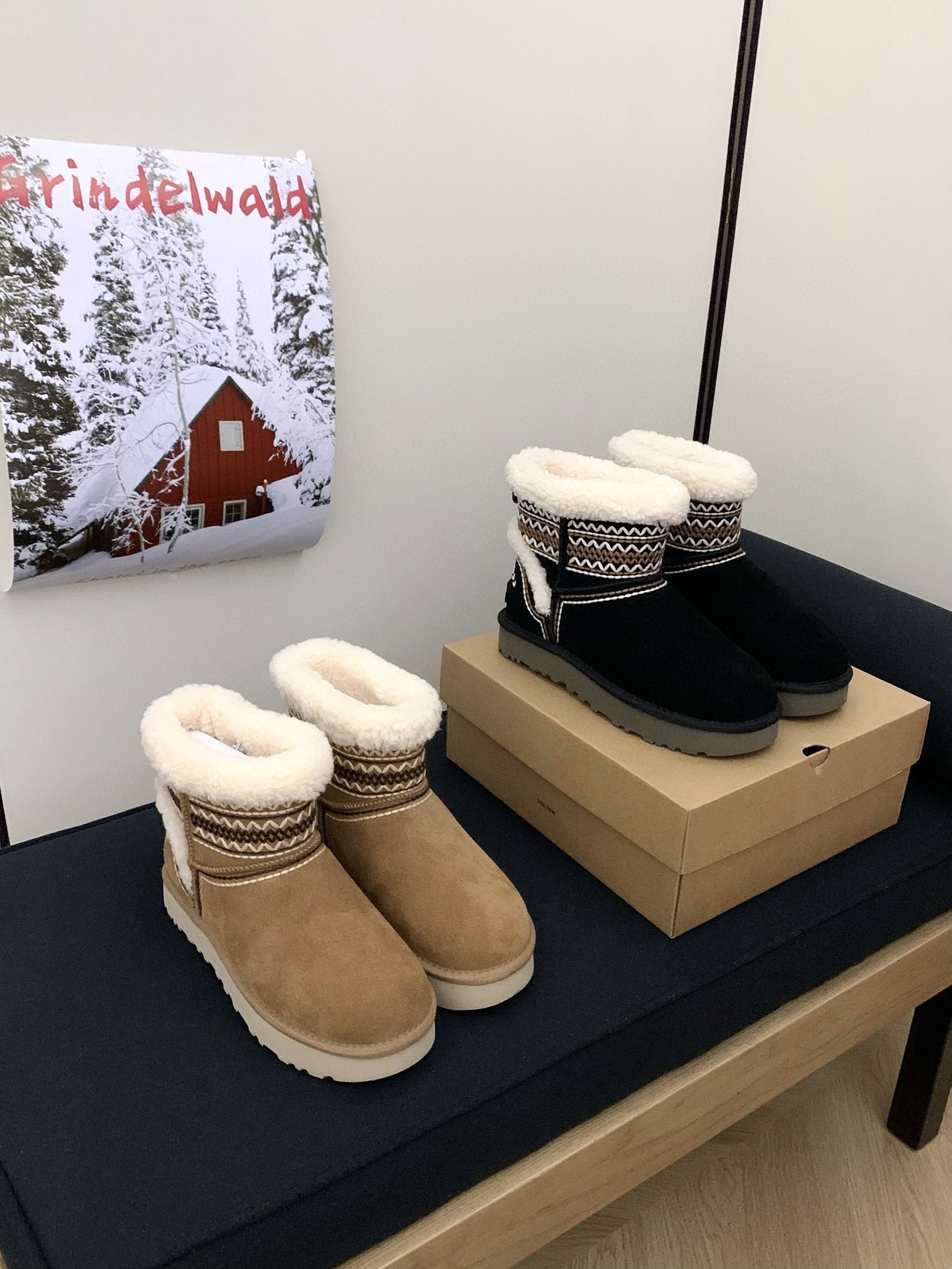 70$ dh Top Quality UGG Boot Leather Wool Size 35-40 94645057489 UG275 gallery