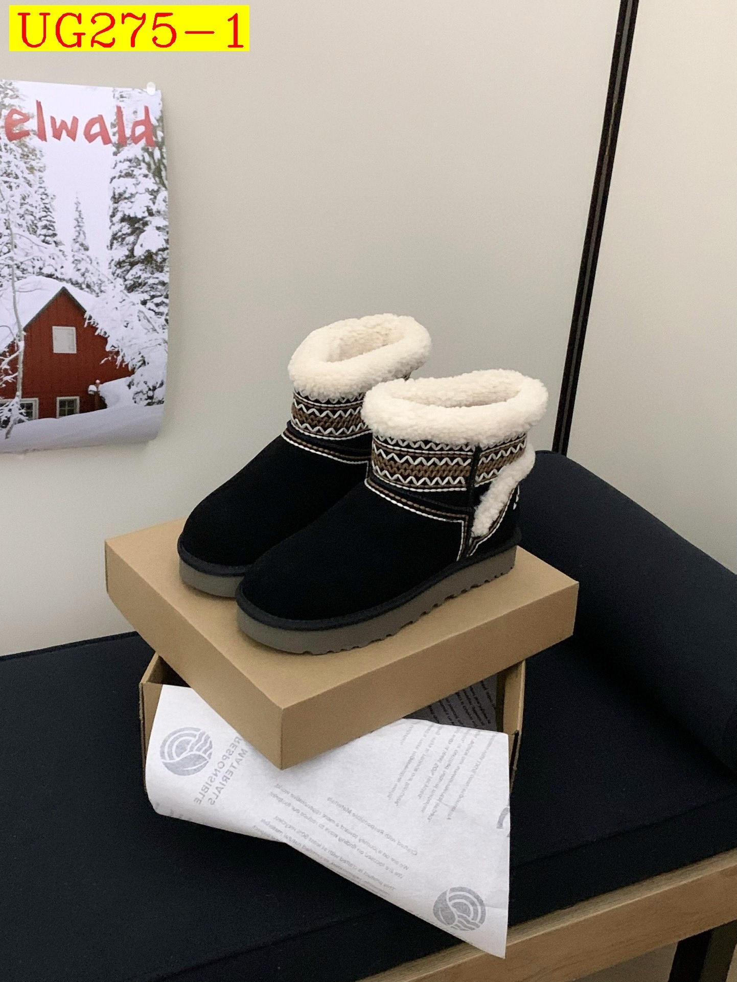 70$ dh Top Quality UGG Boot Leather Wool Size 35-40 94645057489 UG275 gallery