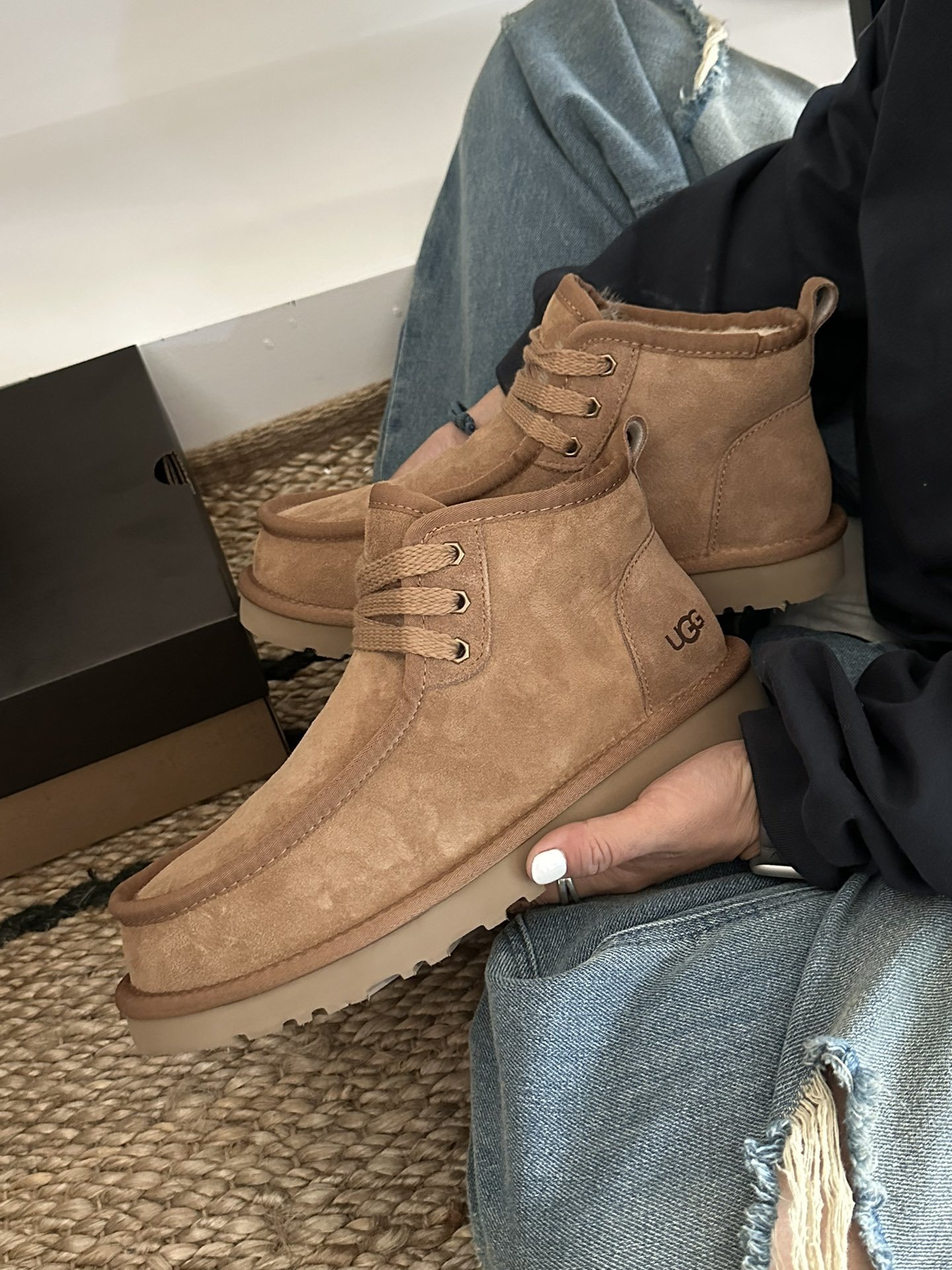 70$ new_dh Top Quality UGG Boot Leather Wool Size 40-44 64345046660 UG197 gallery