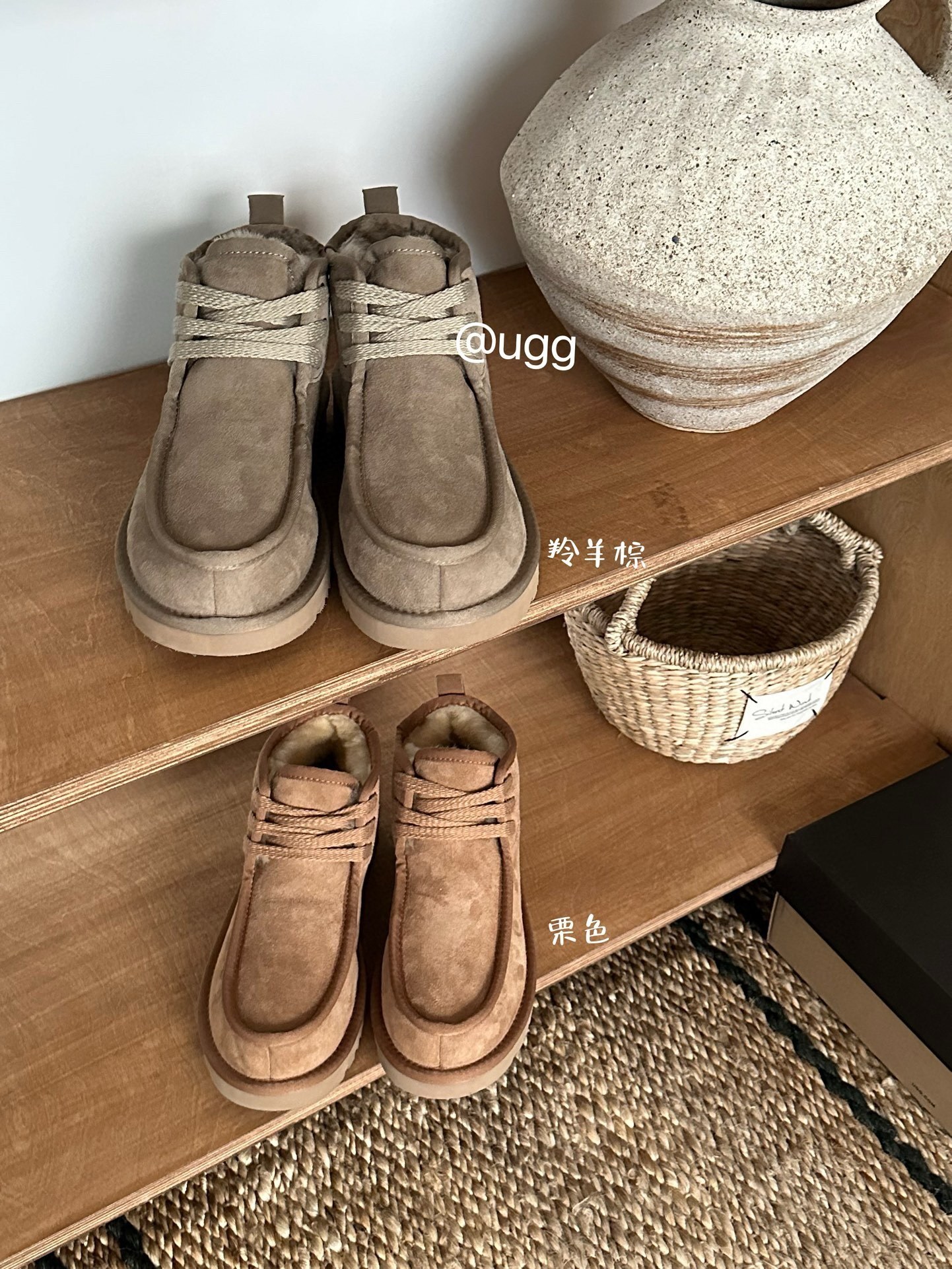 70$ new_dh Top Quality UGG Boot Leather Wool Size 40-44 64345046660 UG197 gallery